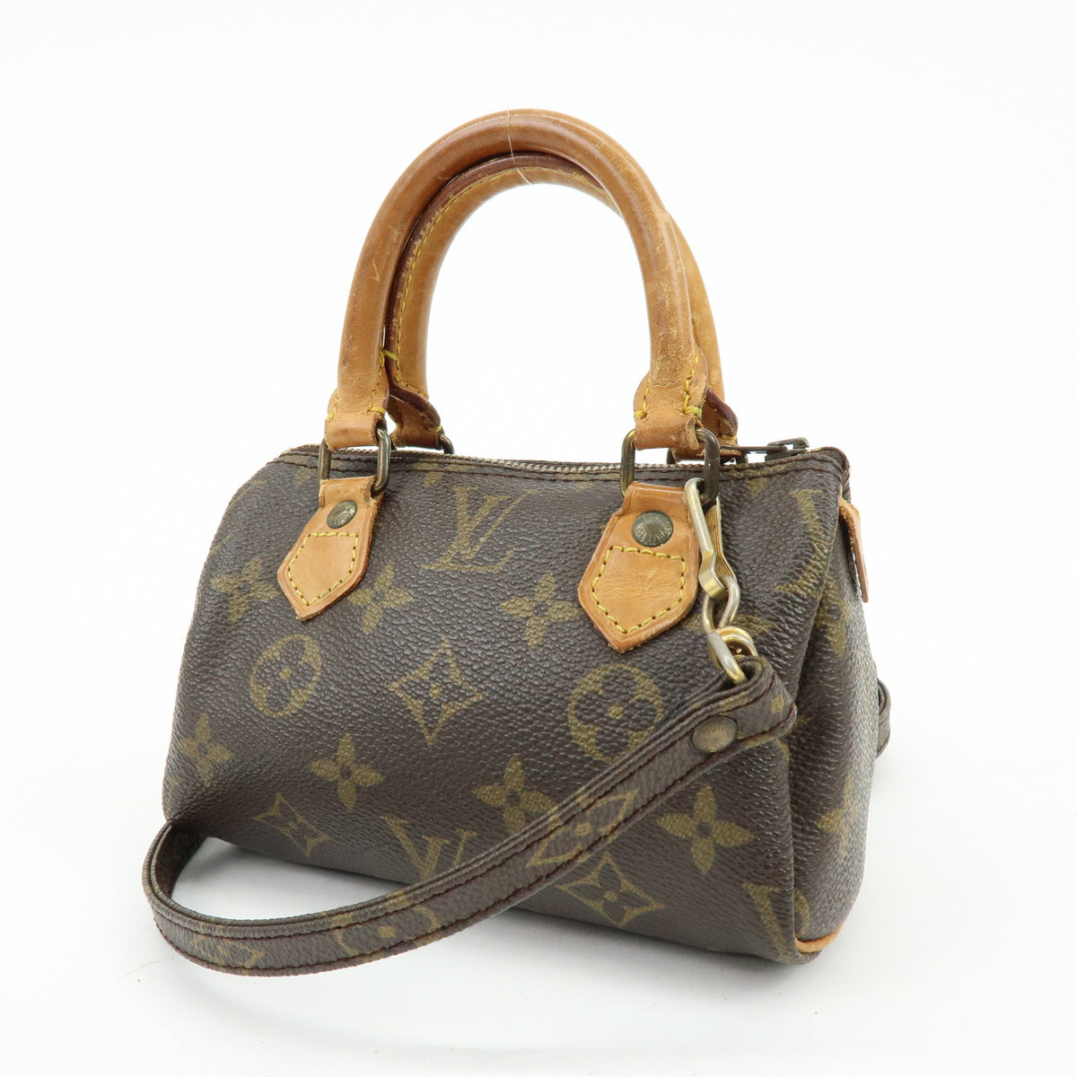 Louis Vuitton Monogram Mini Speedy Hand Bag Brown M41534 J75011 Lot