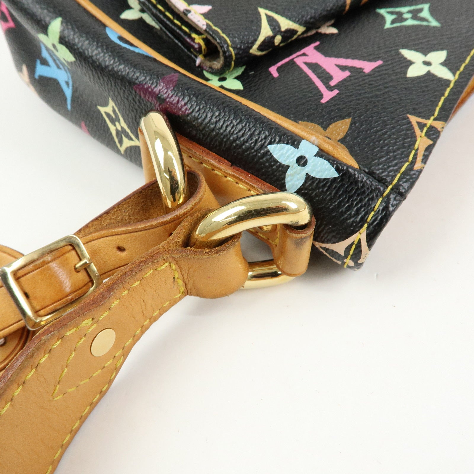 Louis Vuitton Monogram Multicolor Lodge PM Shoulder Bag Noir M40054