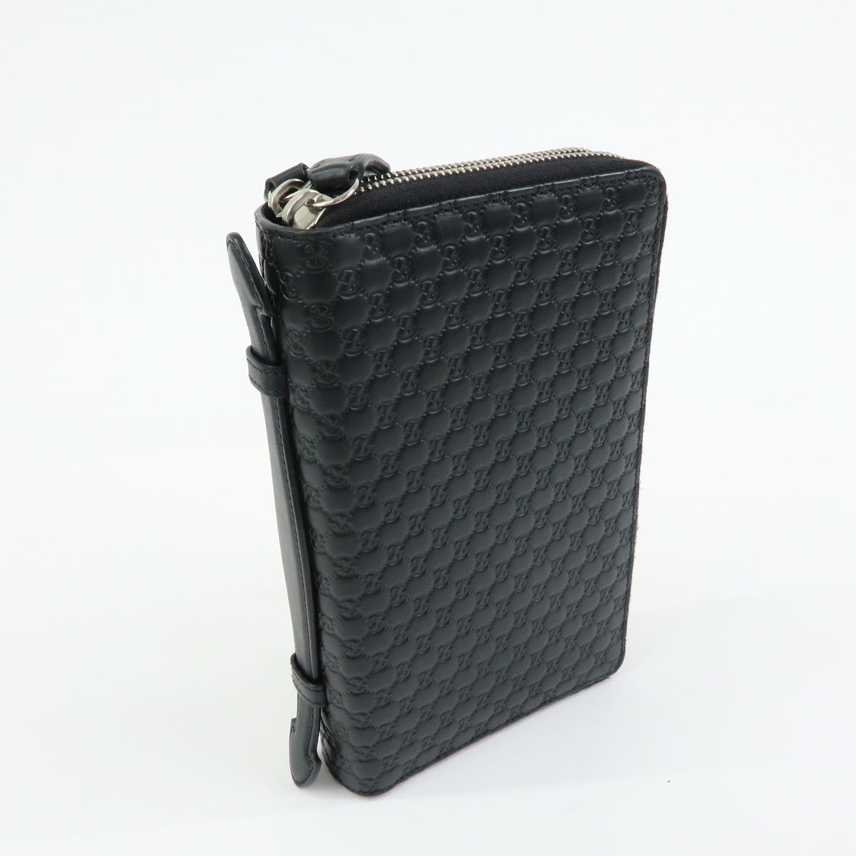 GUCCI Microguccissima Travel Document Case Organizer Black 449246