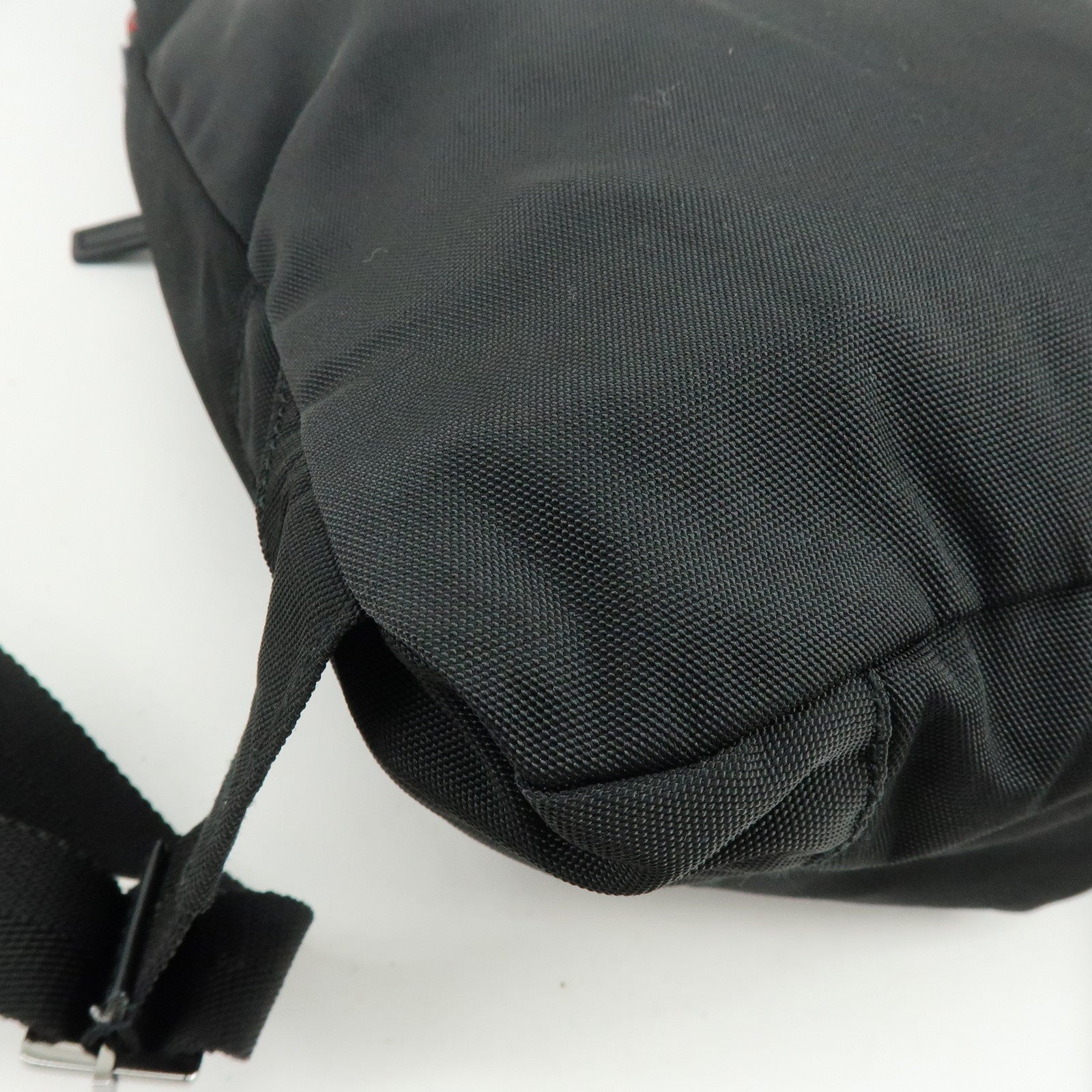 GUCCI Sherry Canvas Leather Backpack Rucksack Black 122349