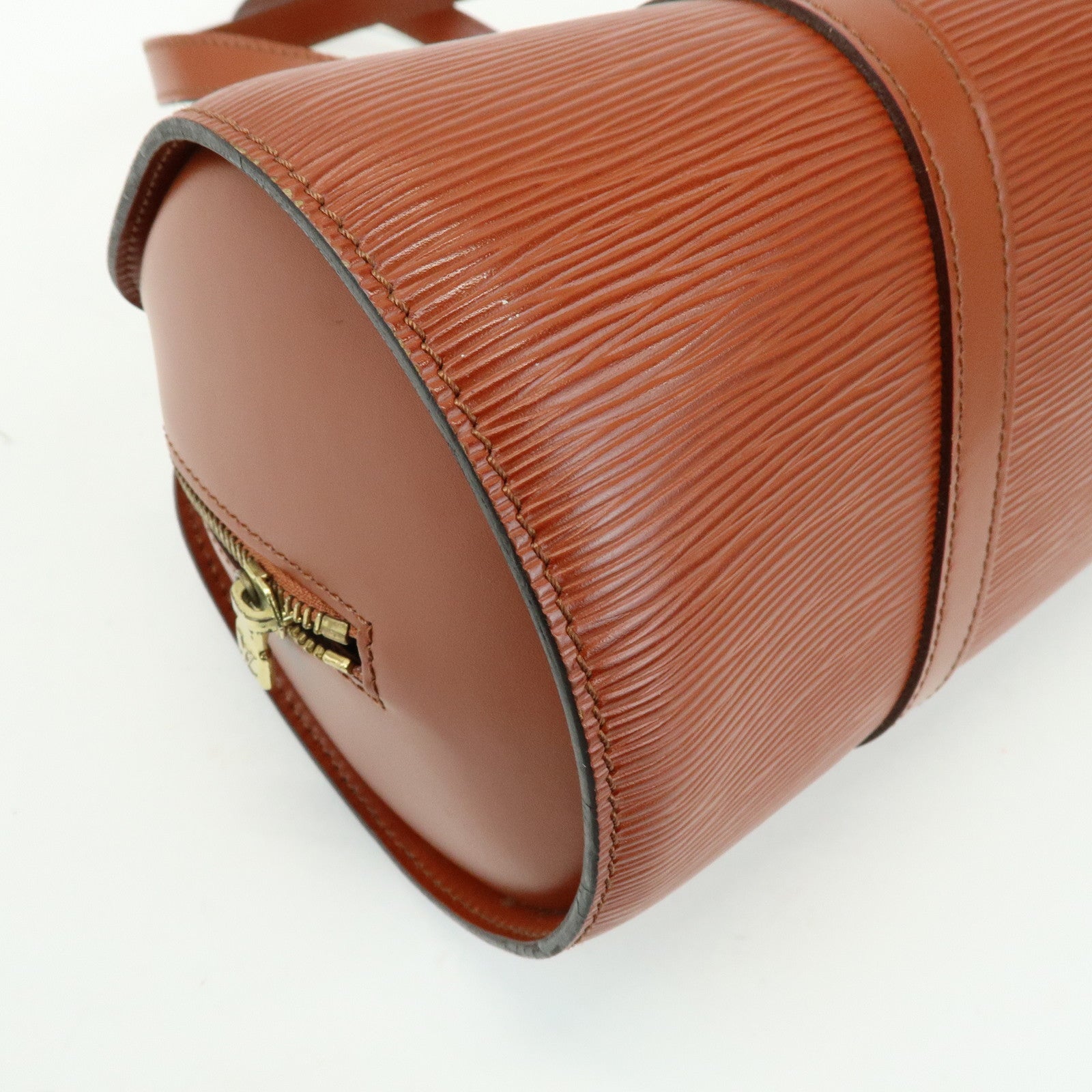 Louis Vuitton Epi Leather Soufflot Hand Bag Kenya Brown M52223