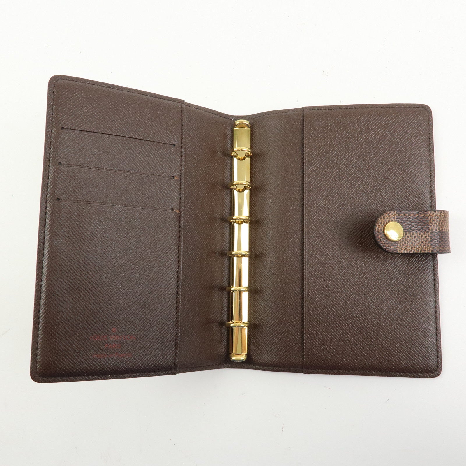 Louis Vuitton Damier Agenda PM Planner Cover Brown R20700