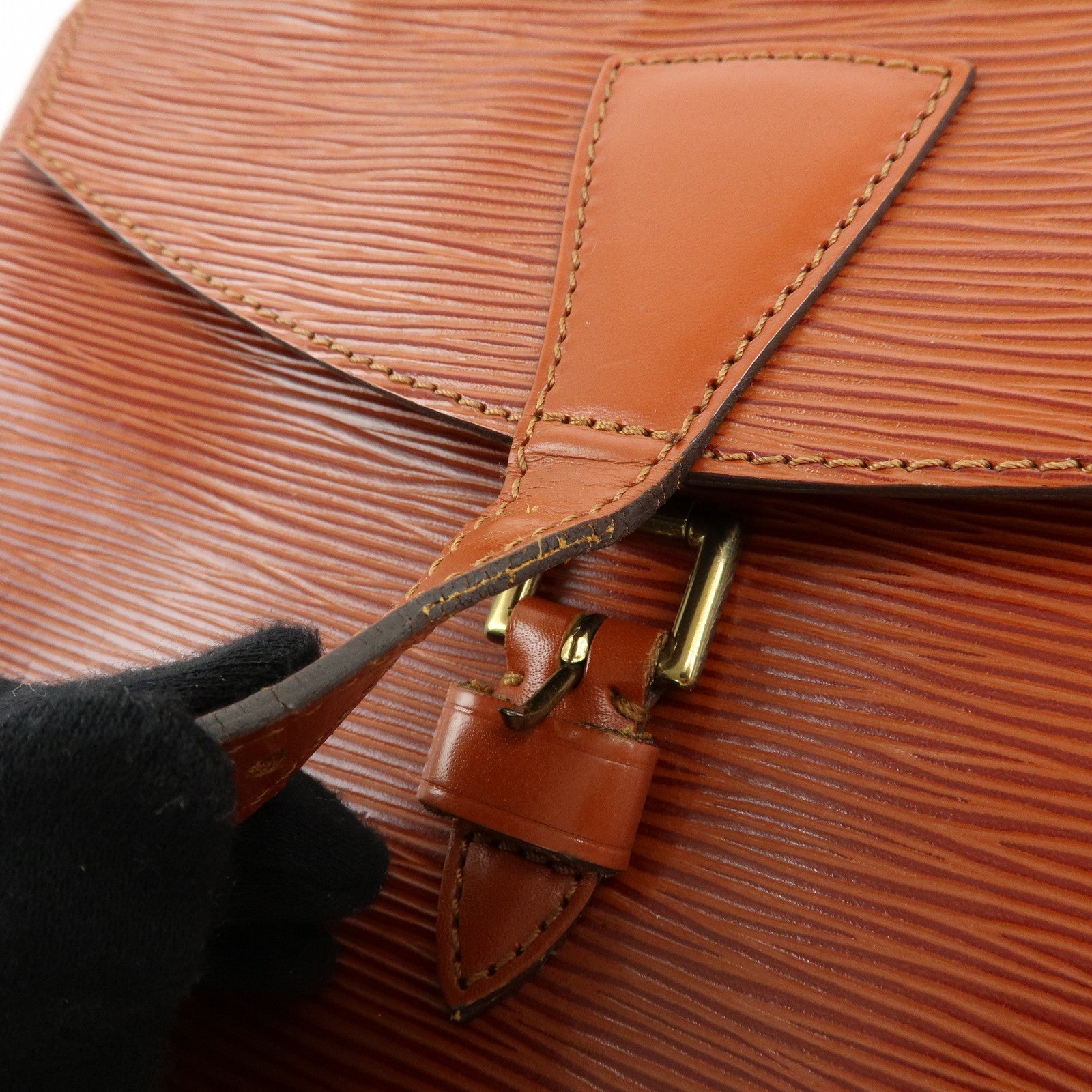 Louis Vuitton Epi Jeune Fille Shoulder Bag Kenya Brown M52153