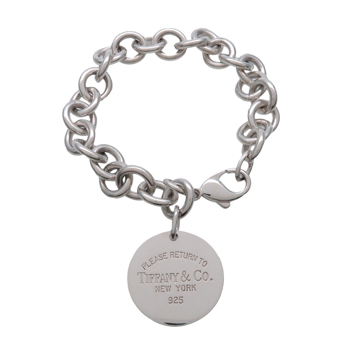 Tiffany & Co Return to Tiffany Round Tag Bracelet SV925 Silver