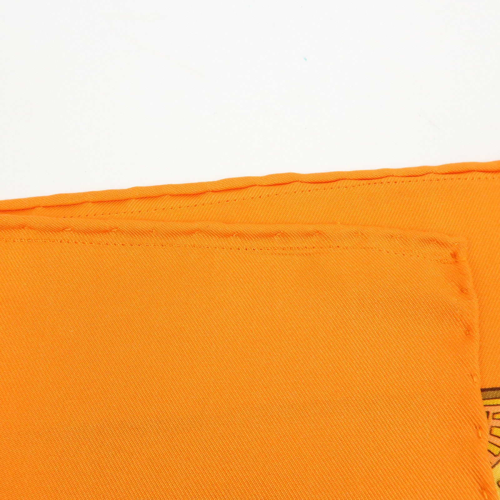 HERMES Carre 90 Silk 100% Scarf ART des STEPPES Horse Print Orange