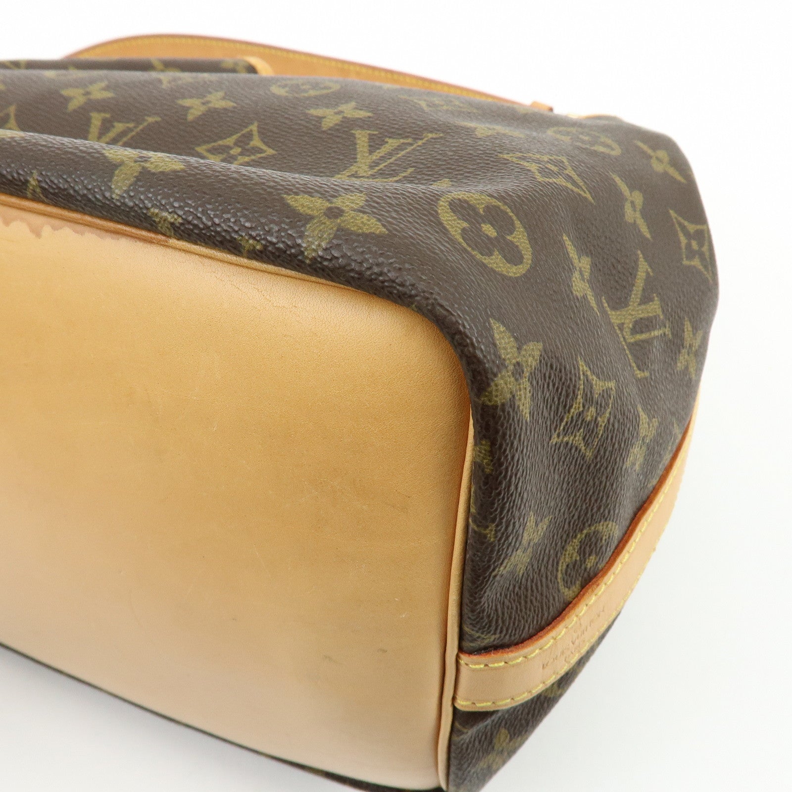 Louis Vuitton Monogram Petit Noe Shoulder Bag Brown M42226