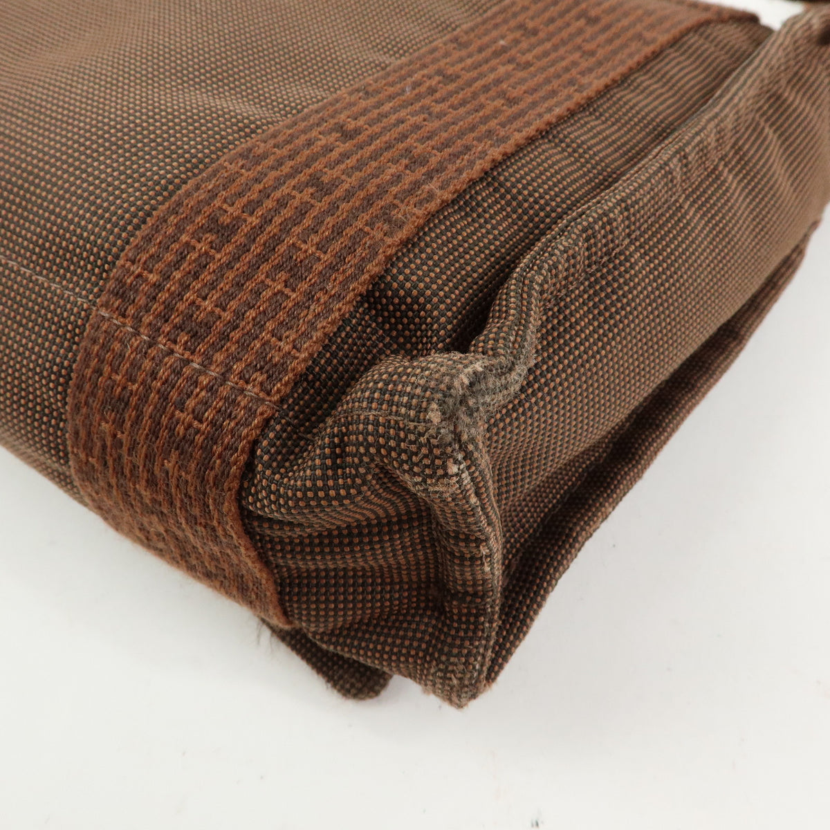 HERMES Herline Bassac PM Fourre Tout Shoulder Bag Crossbody Bag Brown