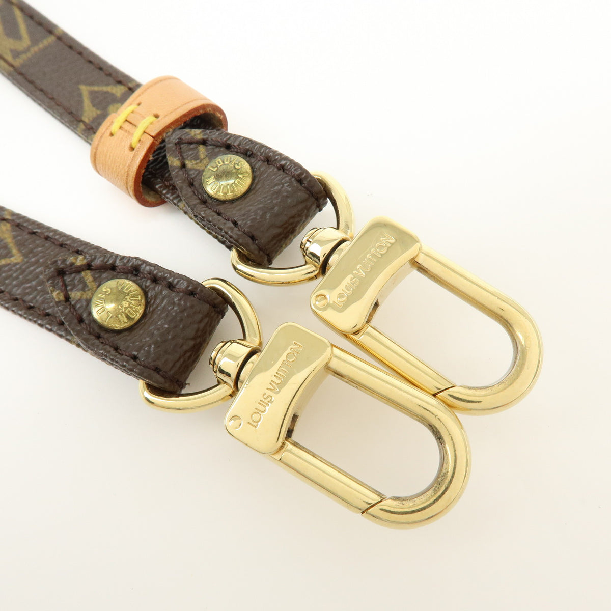 Louis Vuitton Monogram Adjustable Shoulder Strap Brown 120cm J52315