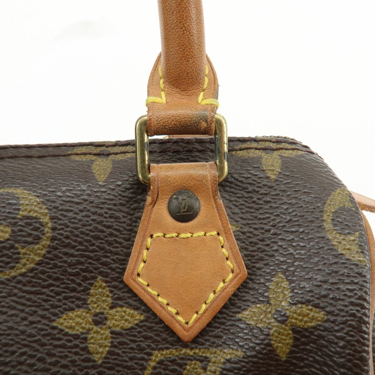 Louis Vuitton Monogram Mini Speedy Hand Bag Brown M41534