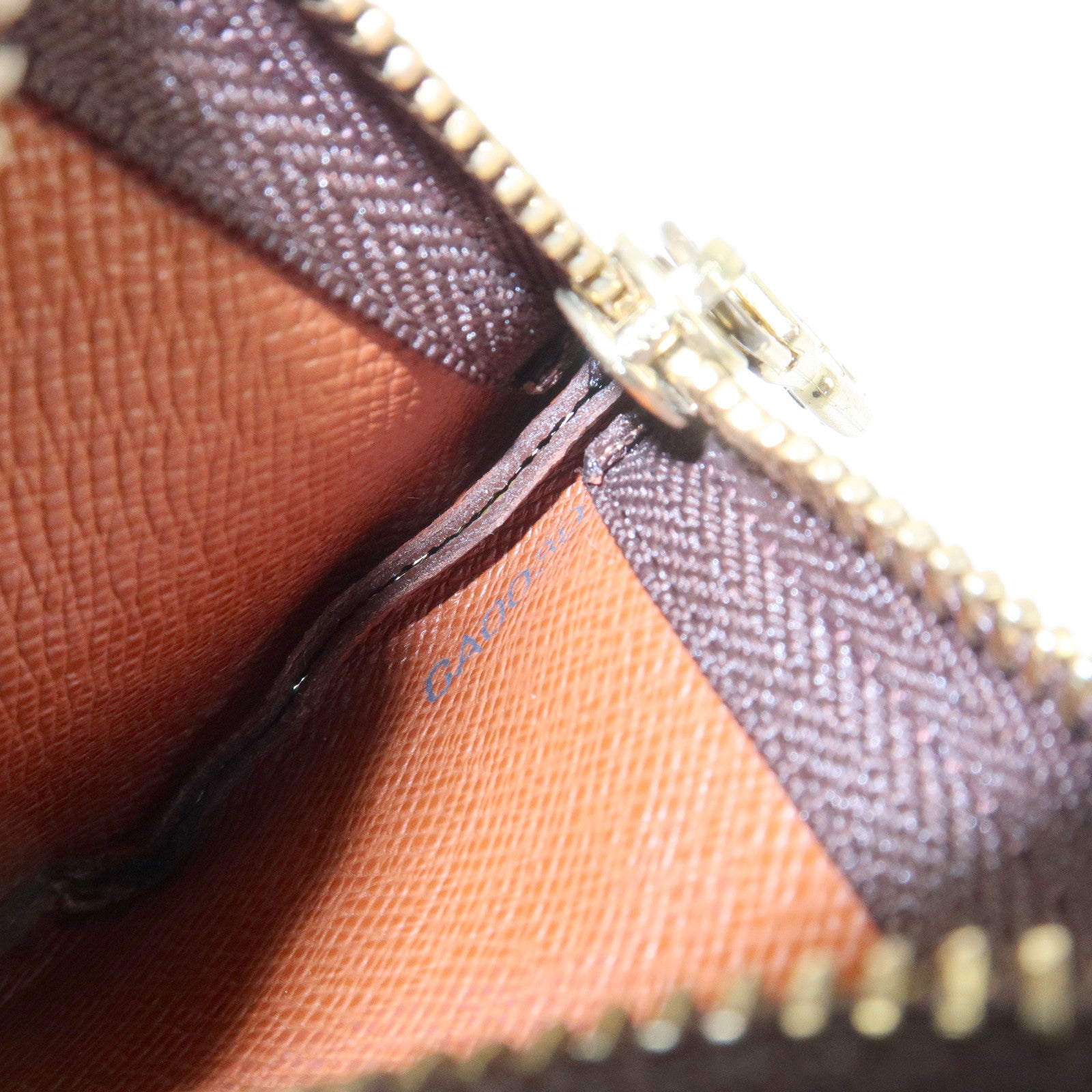 Louis Vuitton Monogram Pochette Cles Coin Case Key Case Brown M62650