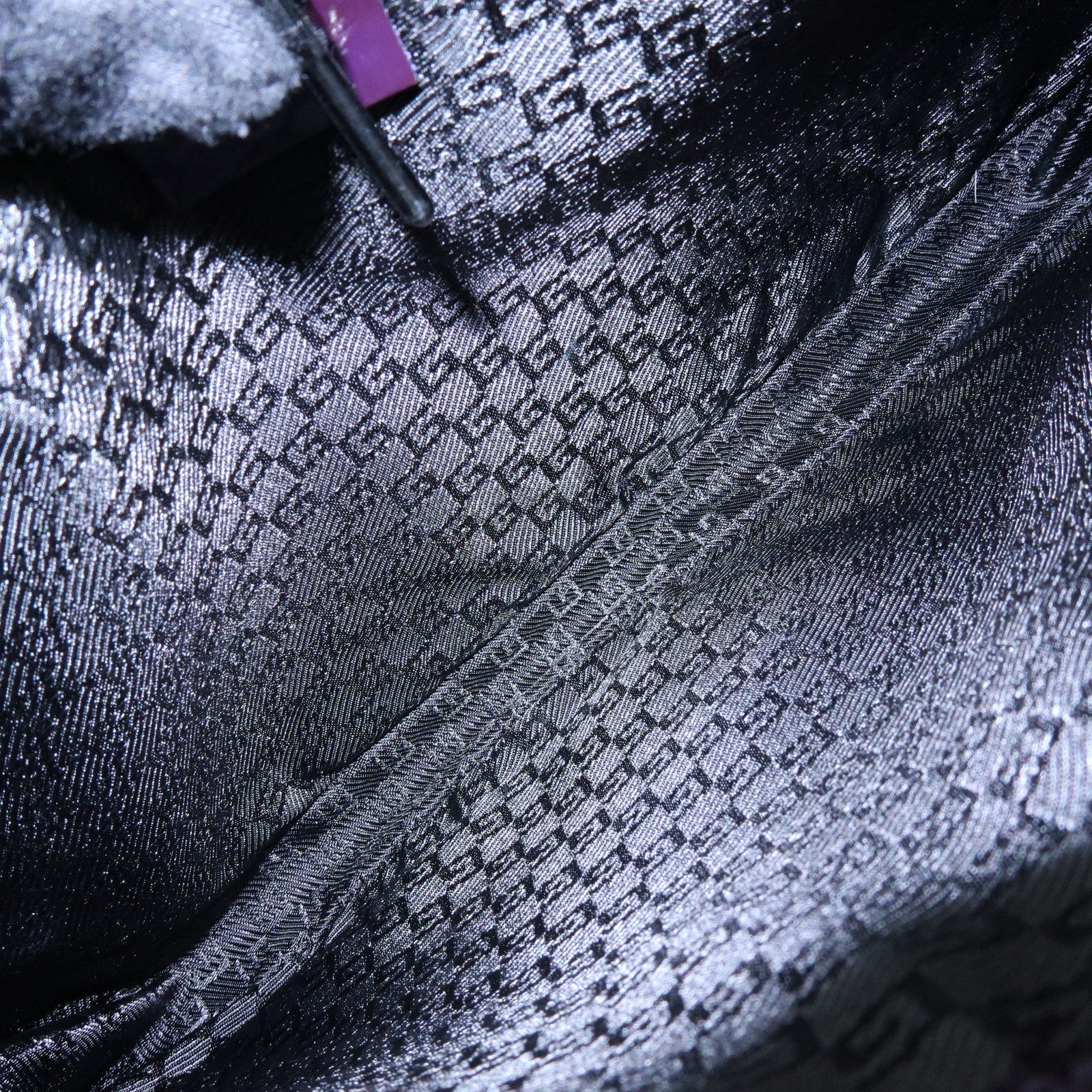 GUCCI Jackie Patent Leather Shoulder Bag Hand Bag Purple 001.3306