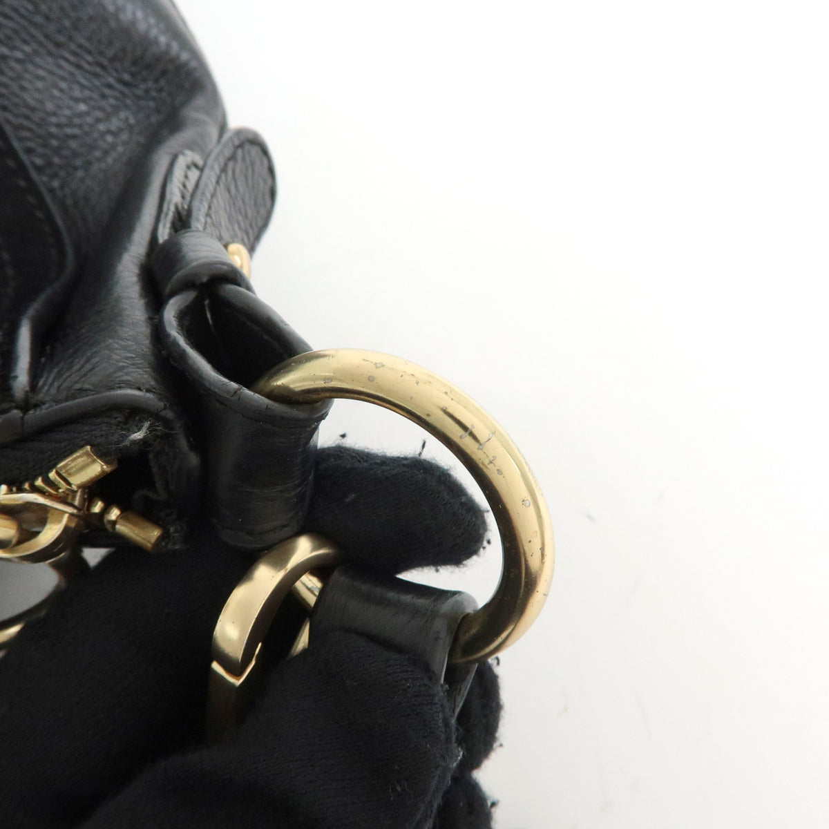 Chloe See By Chloe Joan Suede Leather 2Way Bag Shoulder Bag Black