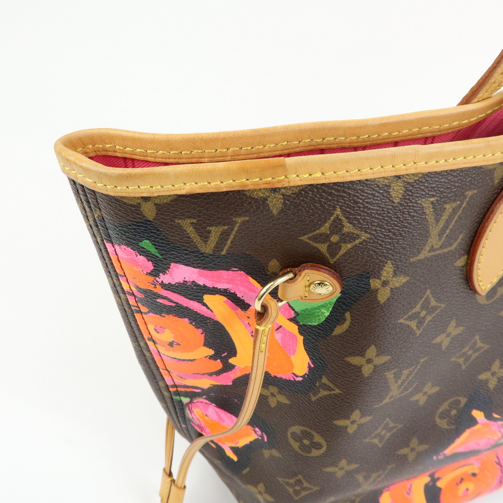 Louis Vuitton Monogram Rose Neverfull MM Tote Shoulder Bag M48613