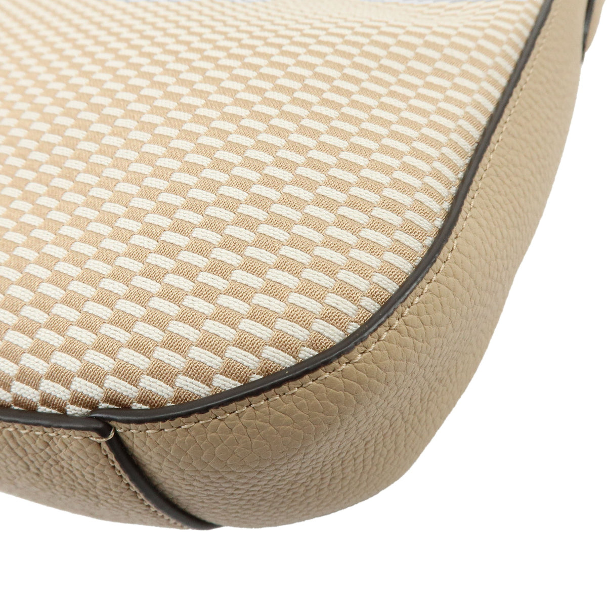 COACH Canvas Leather 2Way Shoulder Bag Hand Bag Beige