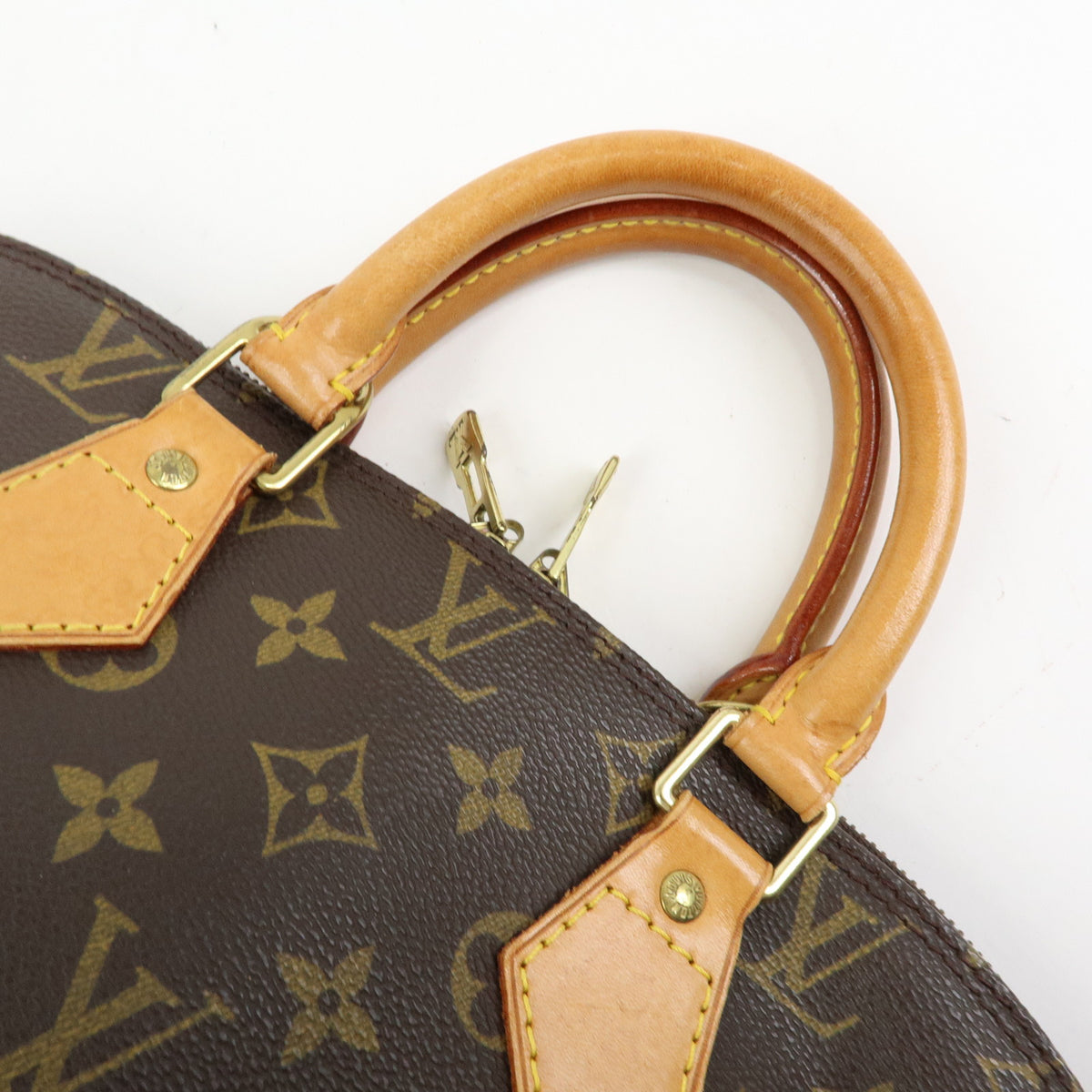 Louis Vuitton Monogram Alma PM Canvas Leather Hand Bag Brown M51130