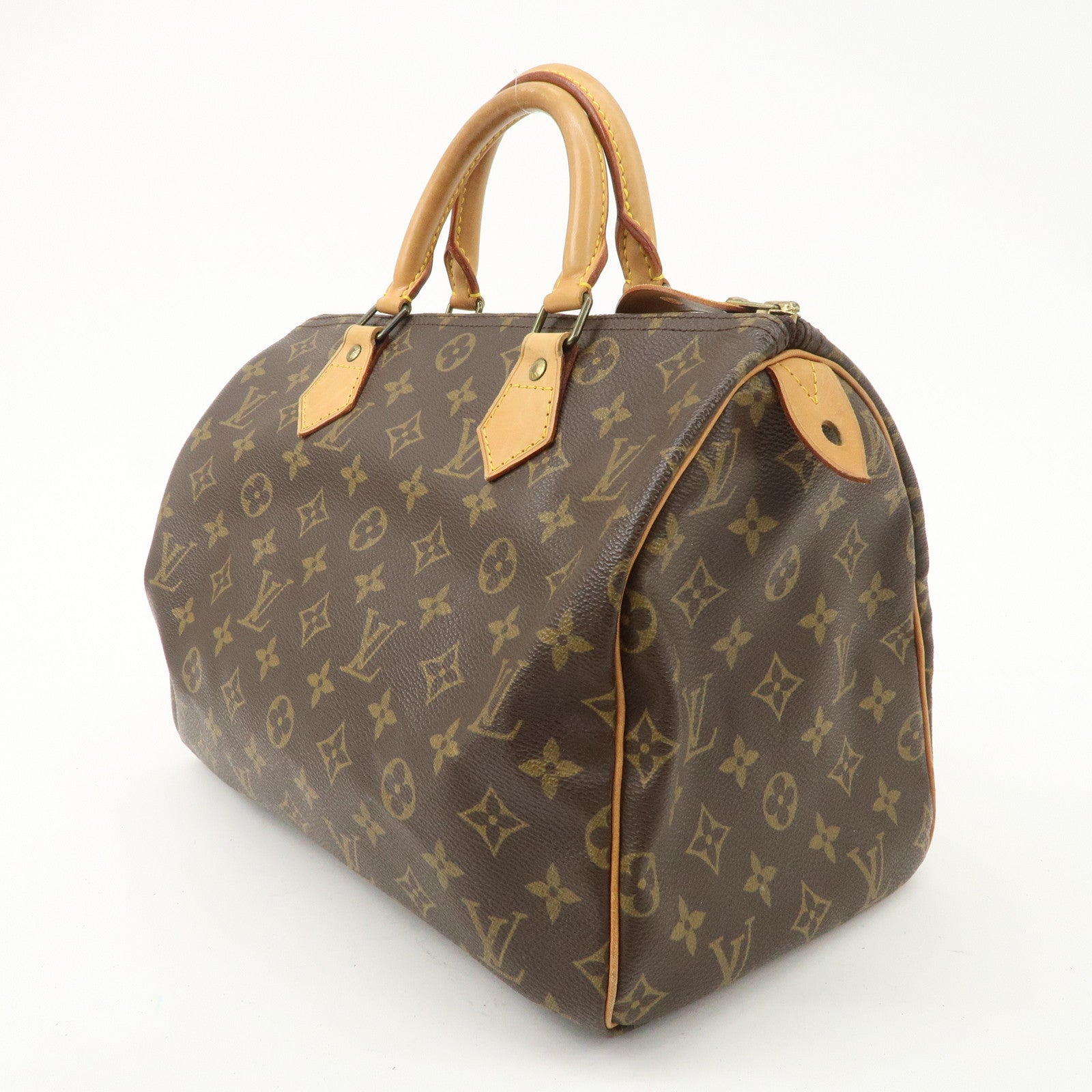 Louis Vuitton Monogram Speedy 30 Hand Bag Boston Bag M41526 Used