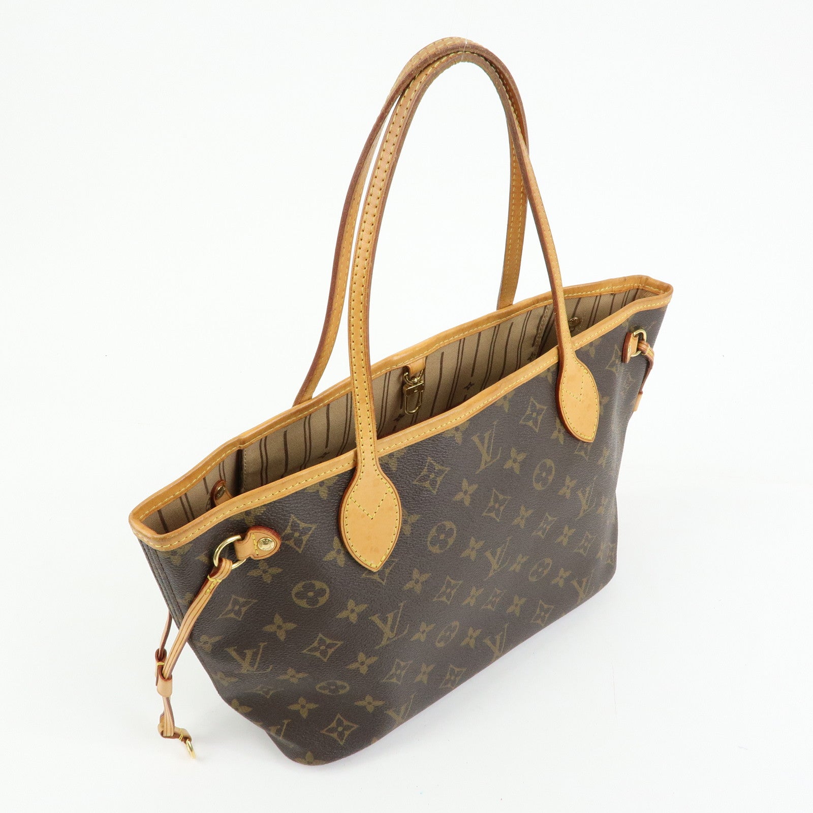 Louis Vuitton Monogram Neverfull PM Tote Bag Hand Bag Brown M40155