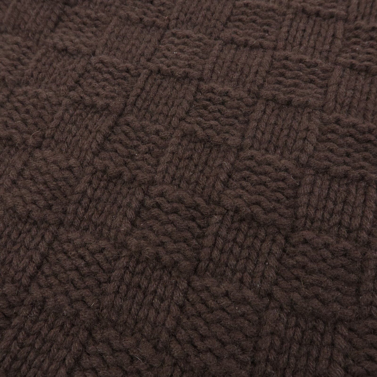 Louis Vuitton Damier Echarpe Helsinki Cashmere 100% Scarf Dark Brown