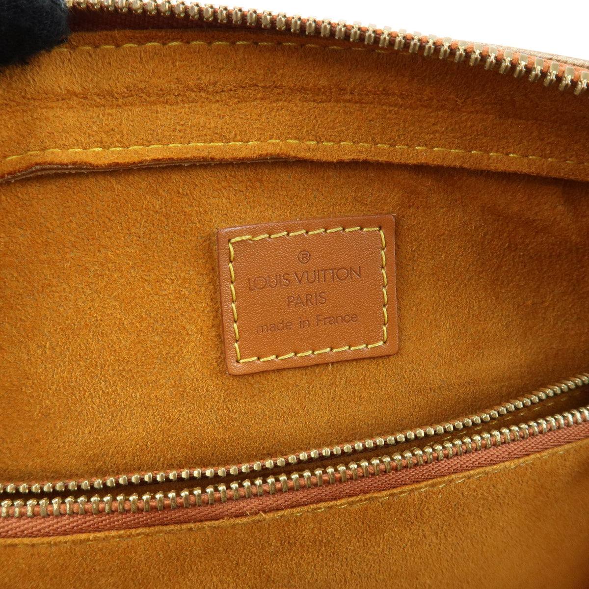 Louis Vuitton Epi Pont Neuf Leather Hand Bag Zipang Gold M52058
