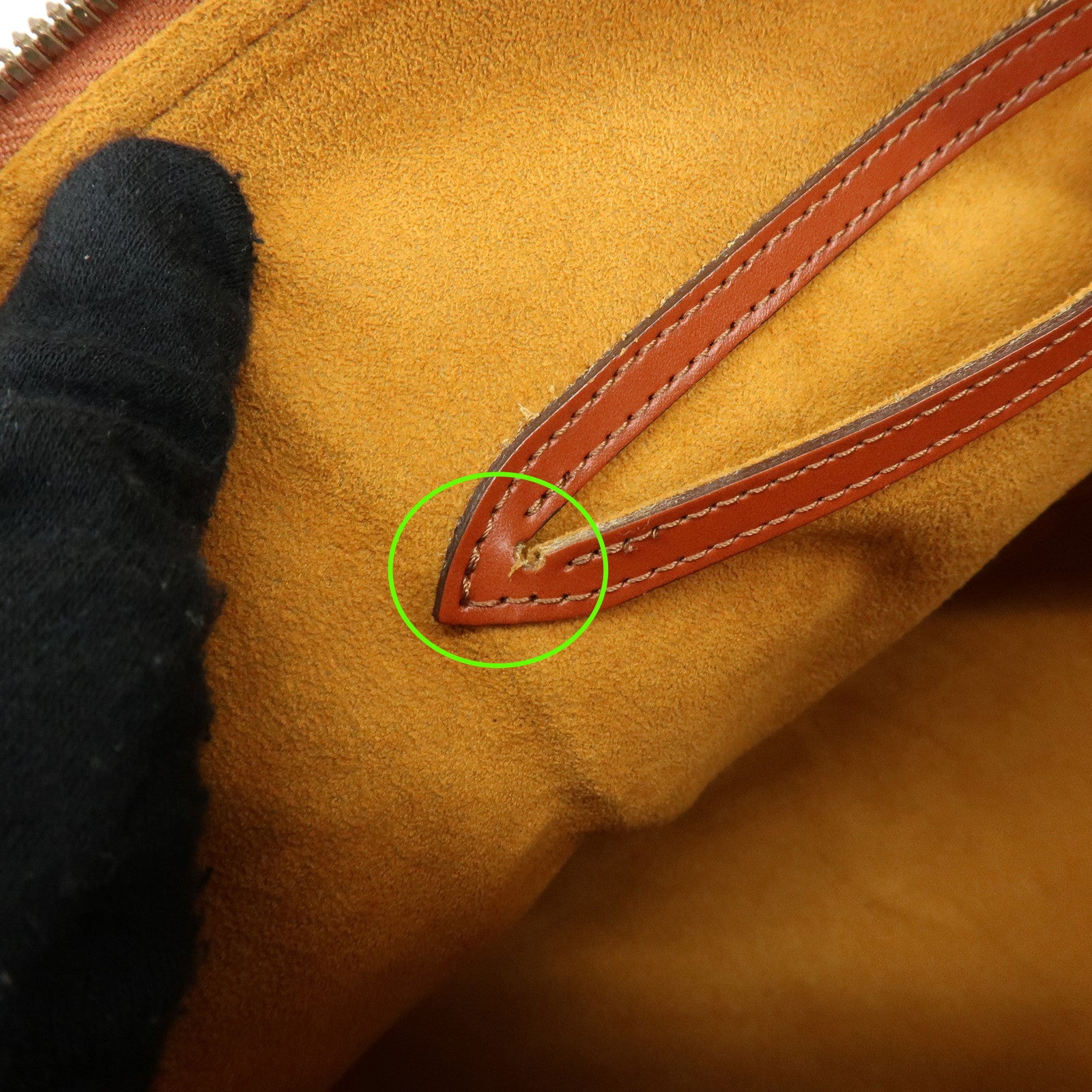 Louis Vuitton Epi Alma PM Leather Hand Bag Kenya Brown M52143