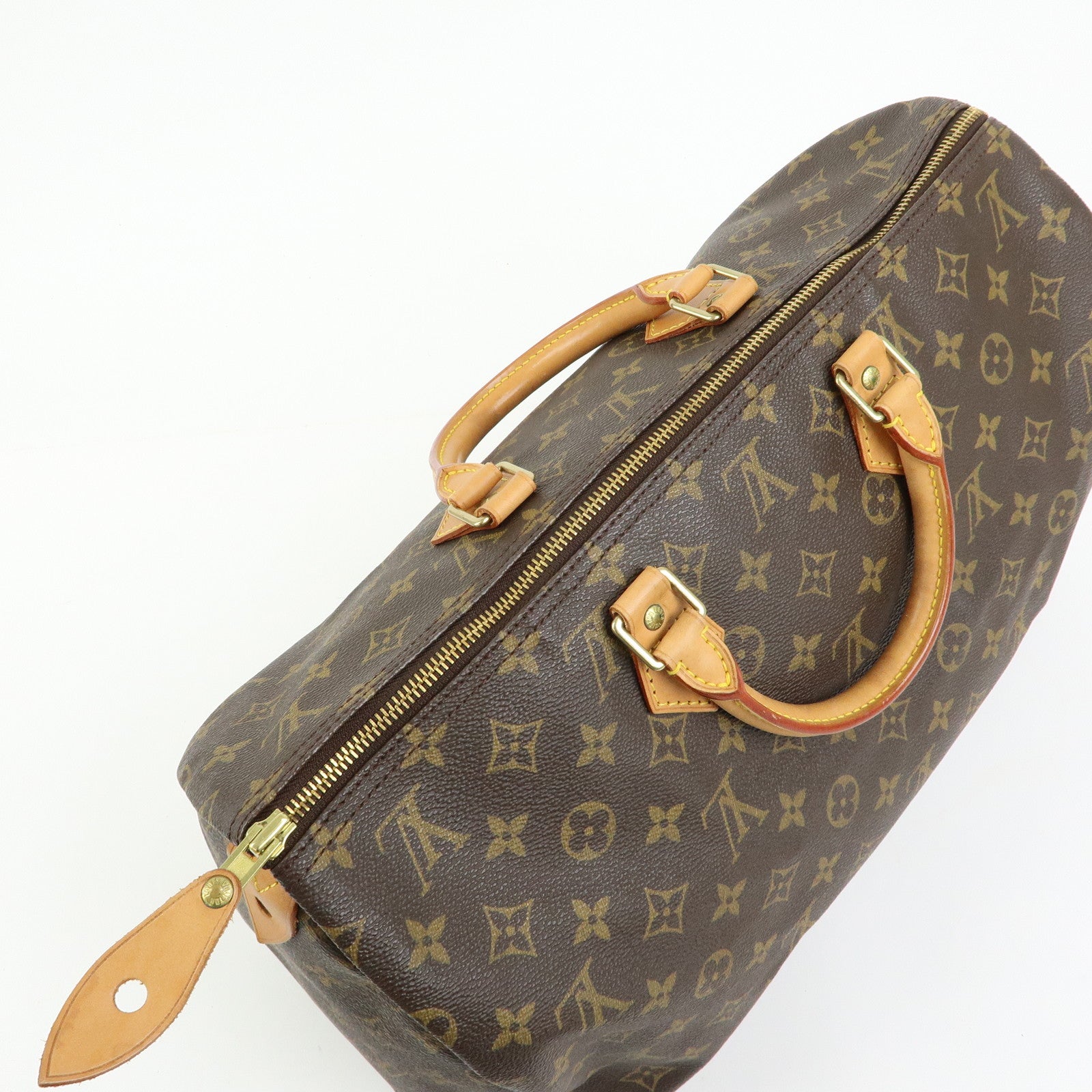 Louis Vuitton Monogram Speedy 40 Hand Bag Boston Bag Brown M41522