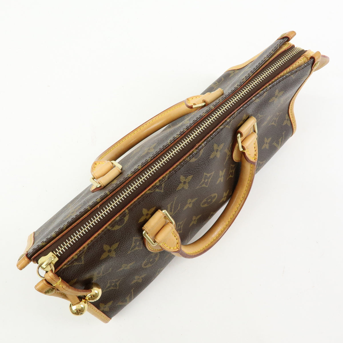 Louis Vuitton Monogram Popincourt Hand Bag Brown M40009