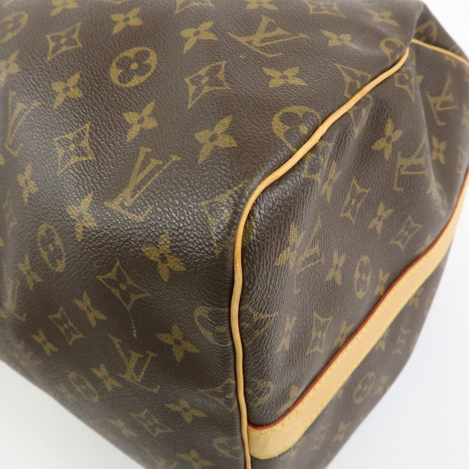 Louis Vuitton Keep All Bandouliere 55 Boston Bag Hand Bag Brown M41414