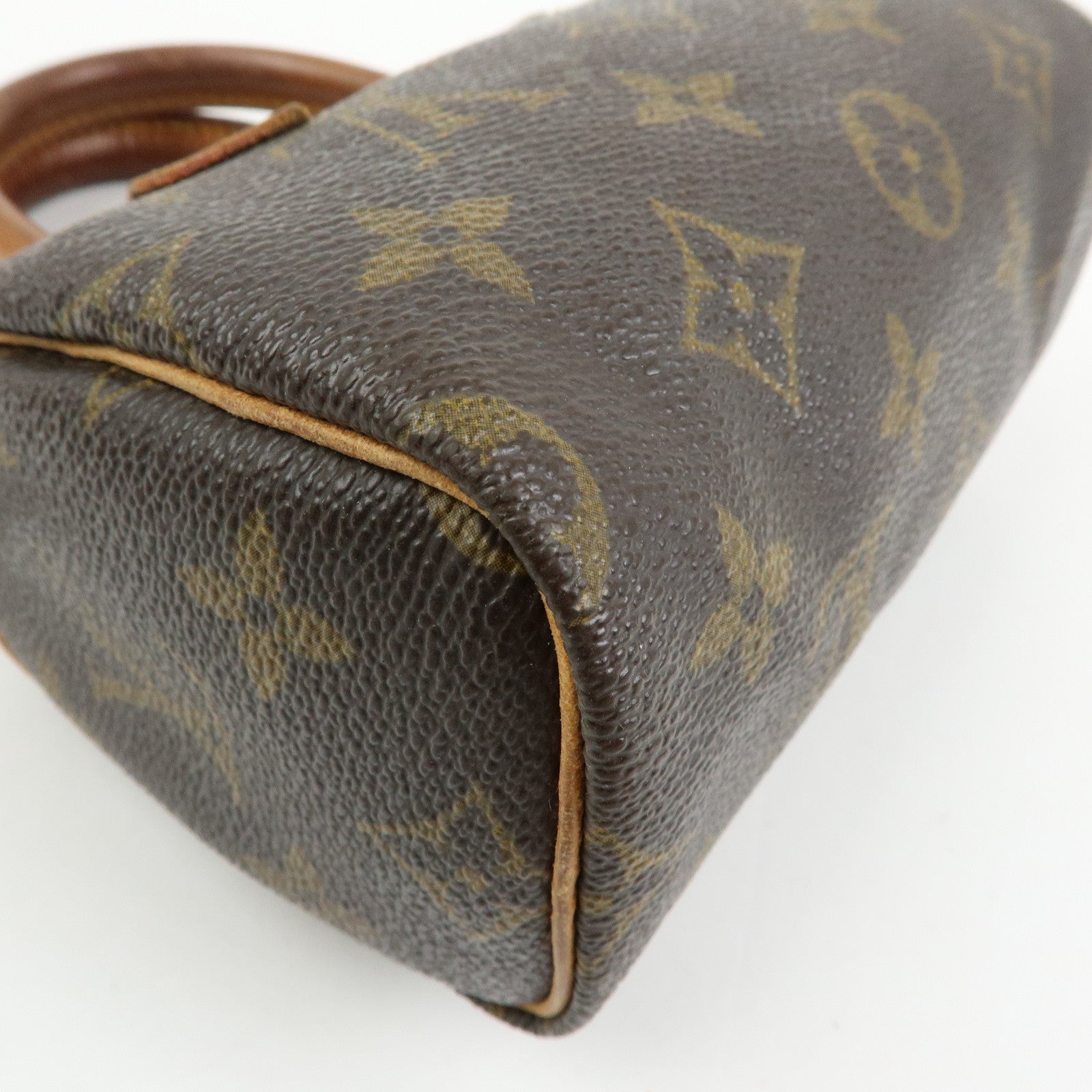 Louis Vuitton Monogram Canvas Mini Speedy Hand Bag & Strap M41534
