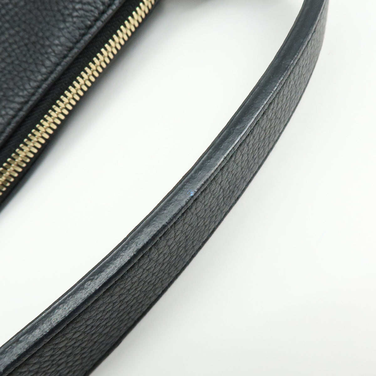 GUCCI SOHO Interlocking G Leather 2Way Hand Shoulder Bag Black 536194