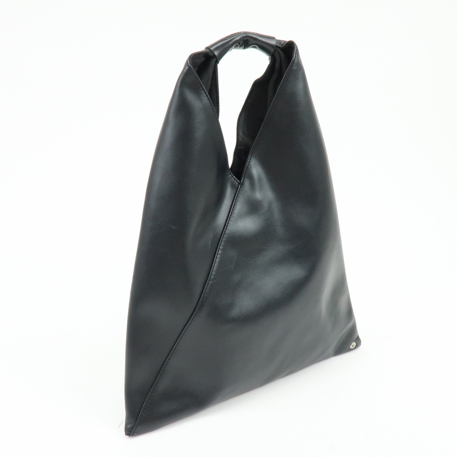 Maison Margiela MM6 Japanese Faux Leather Hand Bag Black