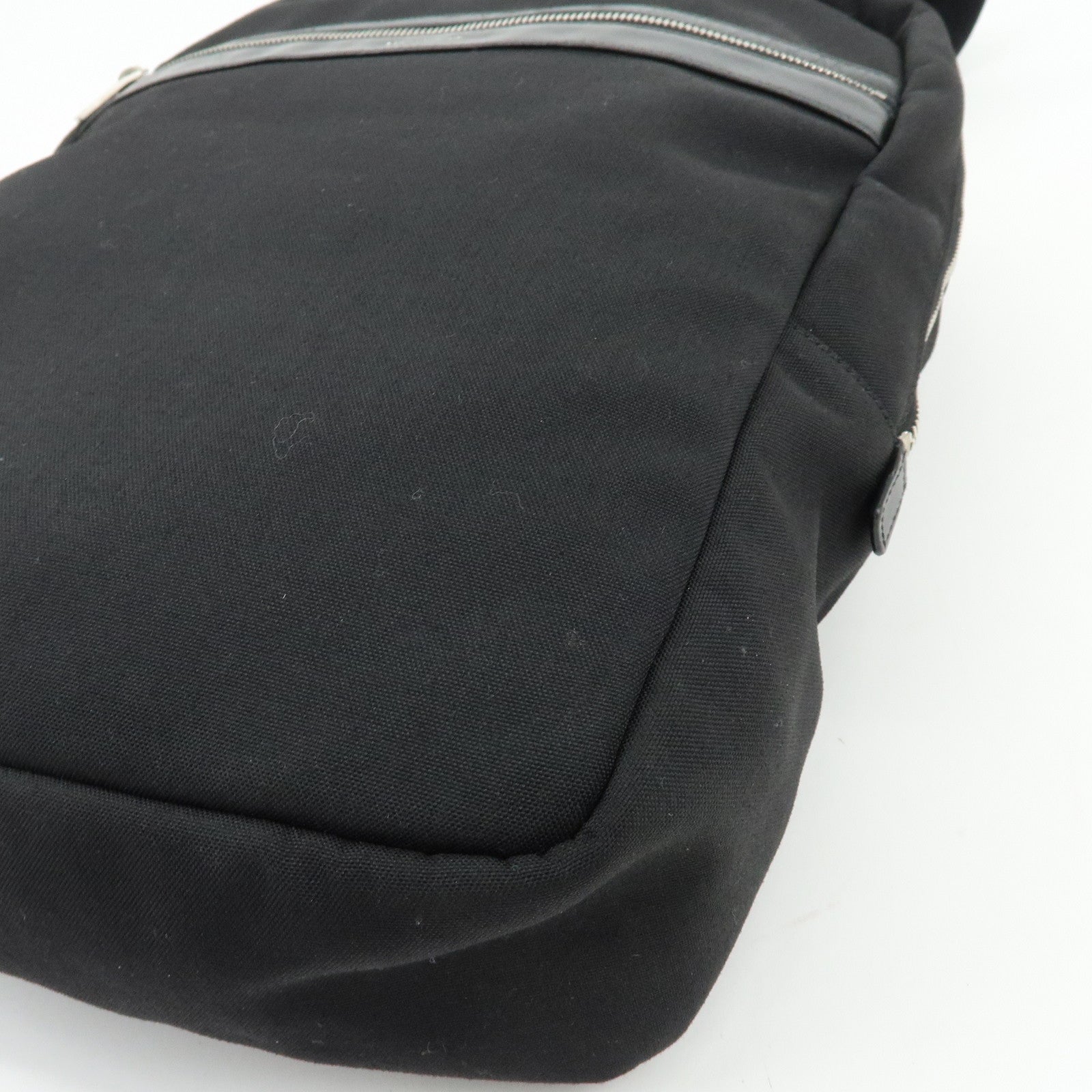 SAINT LAURENT PARIS Canvas Leather Sac City Laptop Backpack 533232