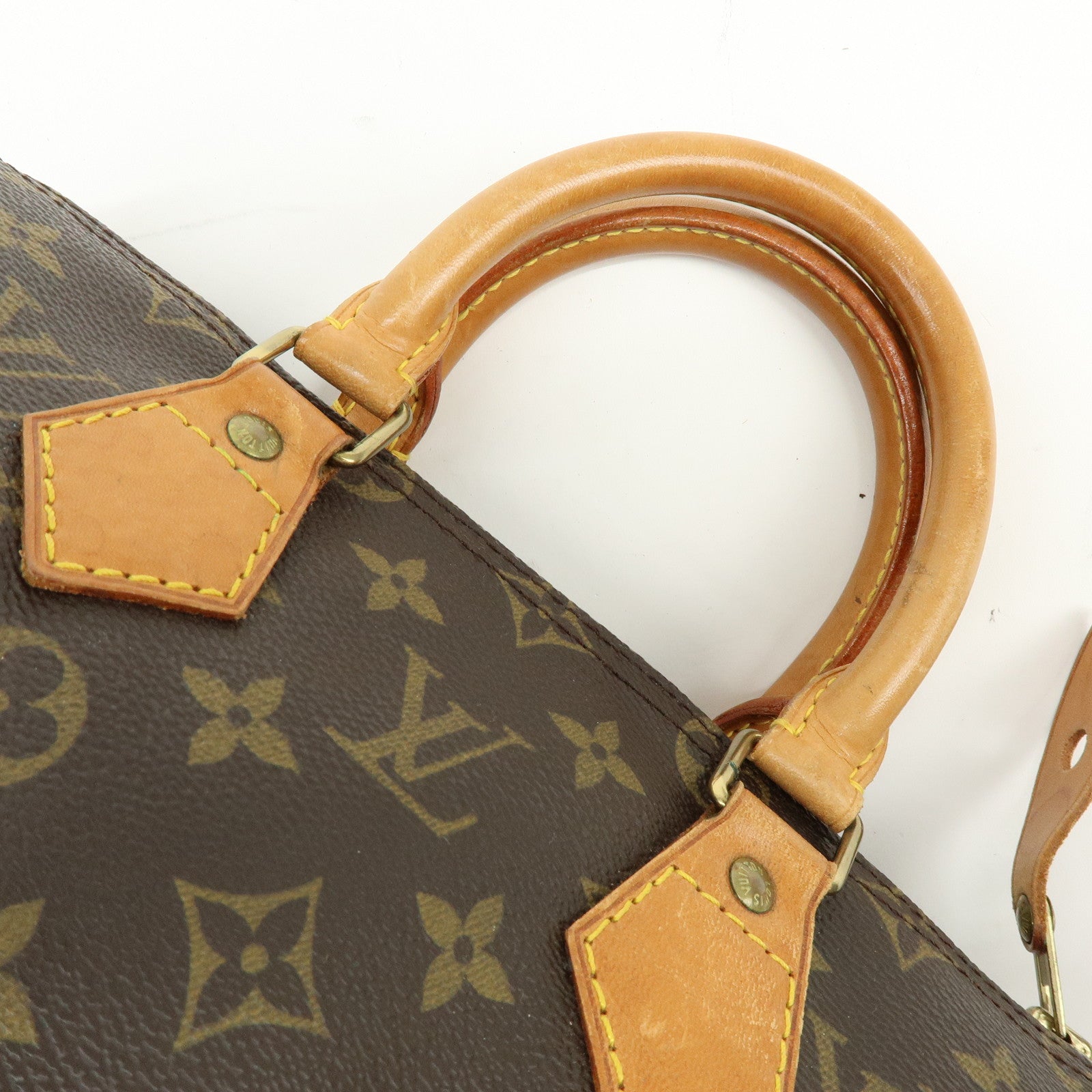 Louis Vuitton Monogram Speedy 25 Boston Bag Hand Bag Brown M41528