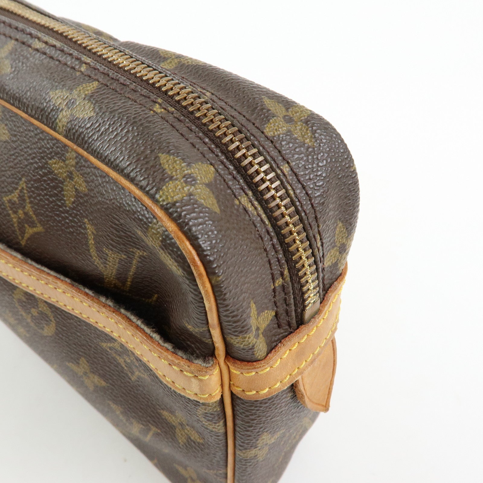 Louis Vuitton Monogram Compiegne 23 Pouch Clutch Bag Brown M51845