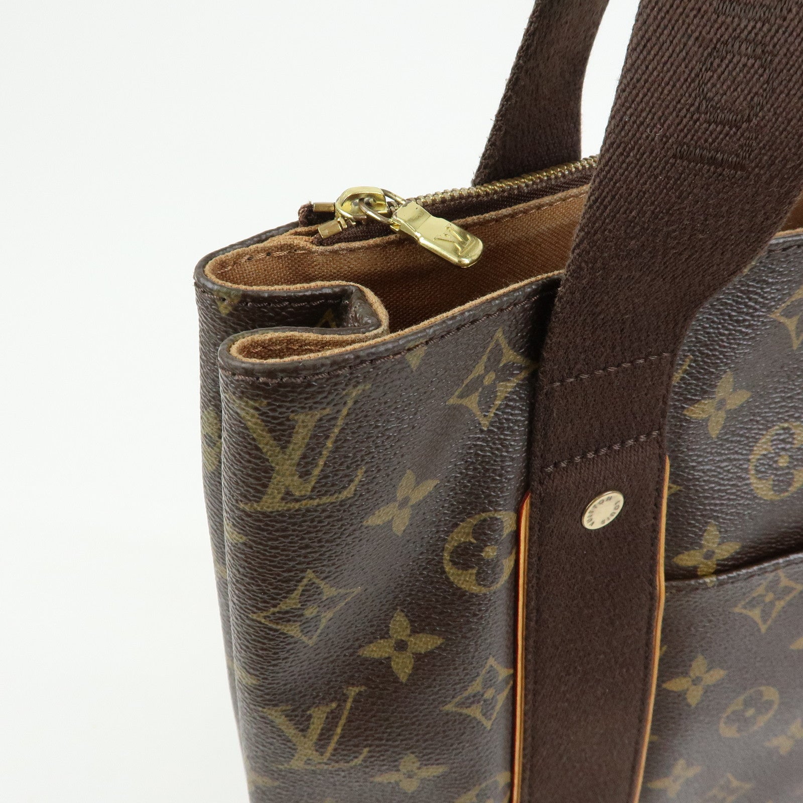 Louis Vuitton Monogram Cabas Beaubourg Tote Bag Brown M53013