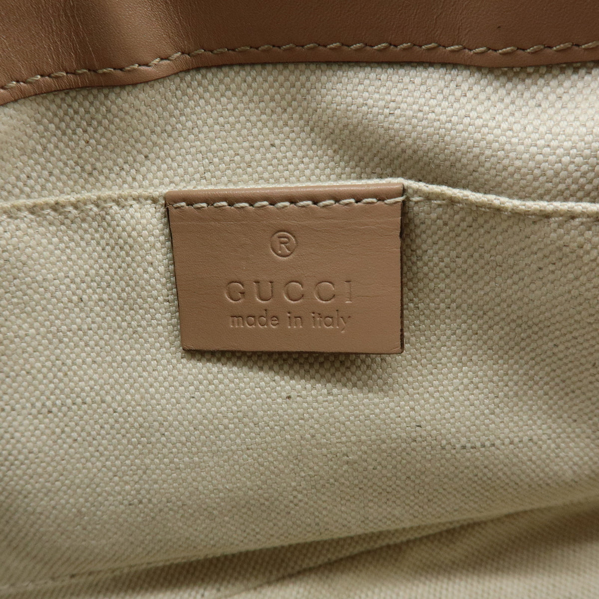 GUCCI Mayfair GG Canvas Leather Hand Bag Shoulder Bag Beige Pink 569893