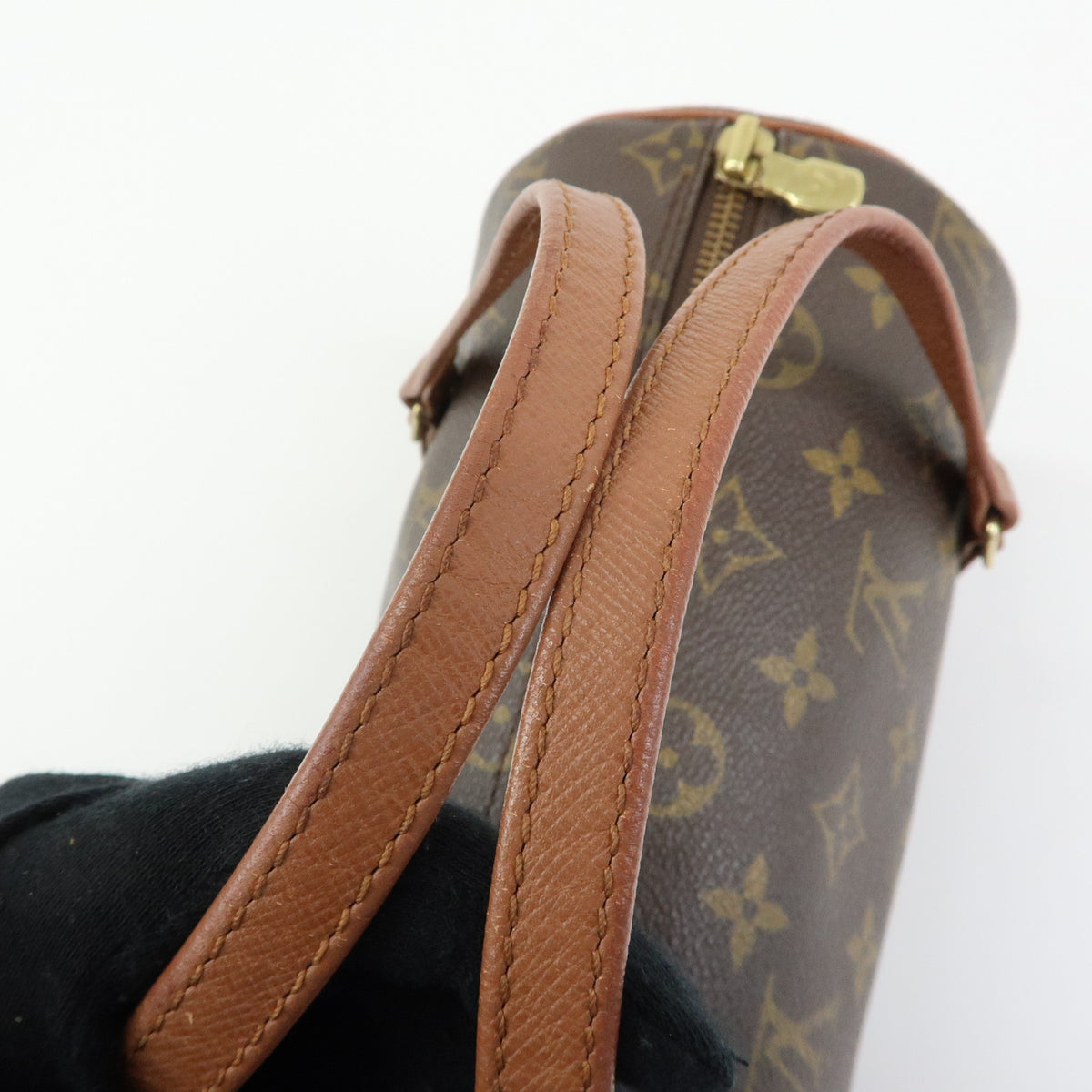 Louis Vuitton Monogram Papillon 26 Hand Bag Brown M51366