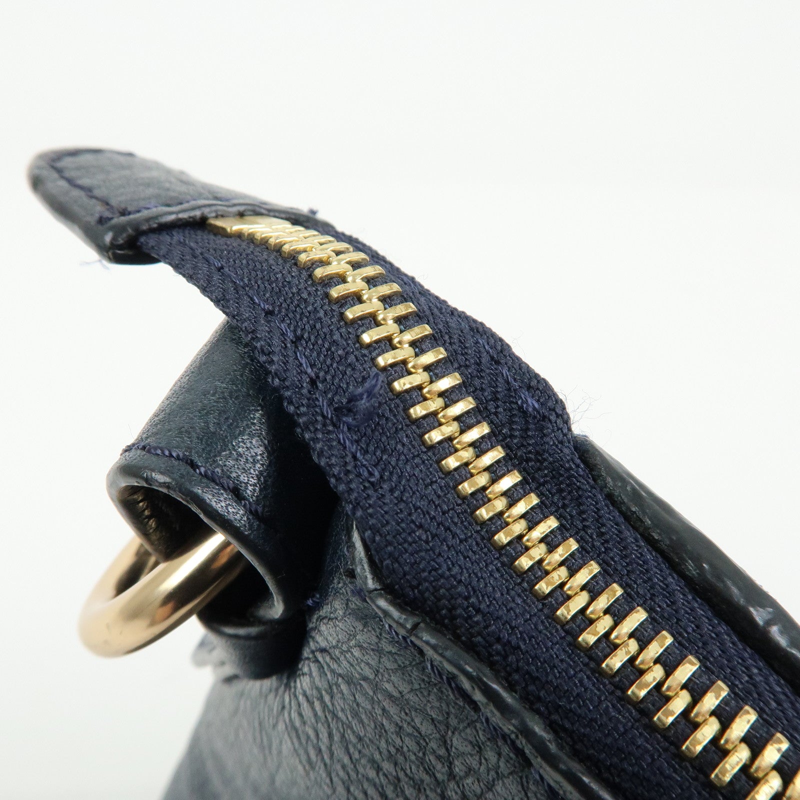 Chloe See by Chloe Joan Leather Suede 2Way Shoulder Bag Dark Navy