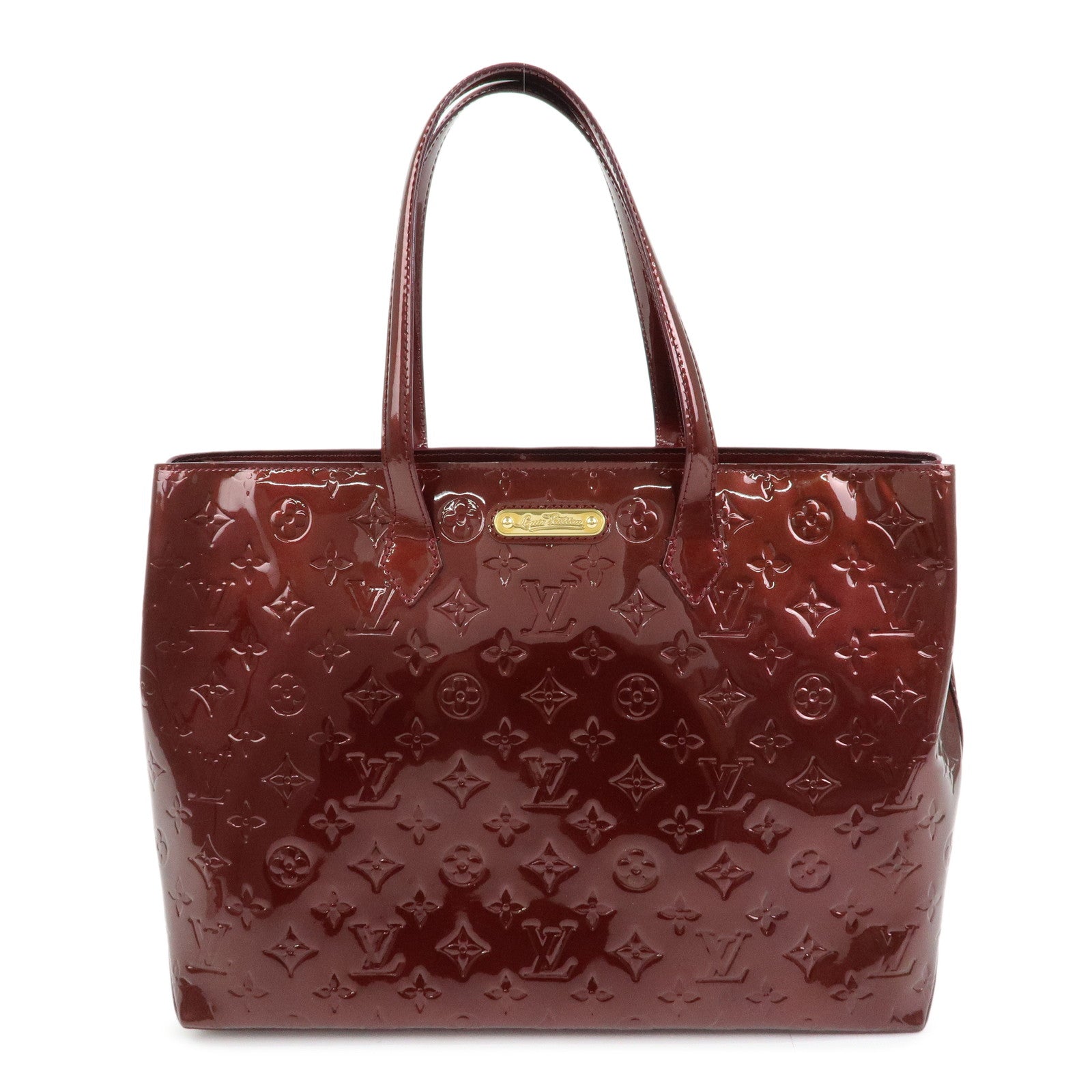 Louis Vuitton Monogram Vernis Leather Wilshire MM Tote Bag M91646