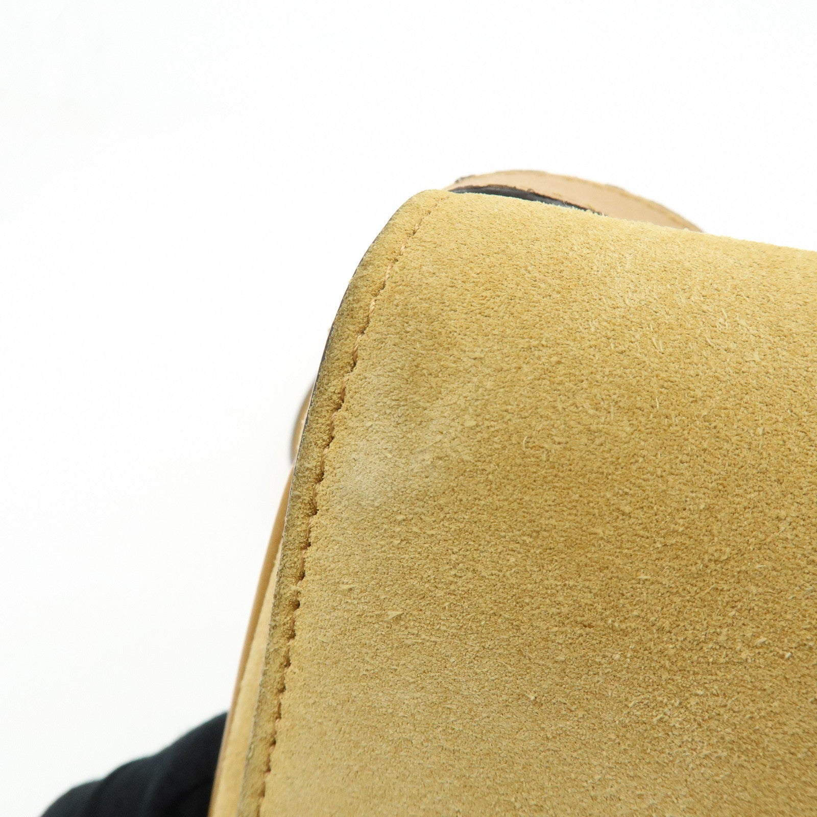 GUCCI Arli Double G Suede Leather Shoulder Crossbody Bag Beige Brown