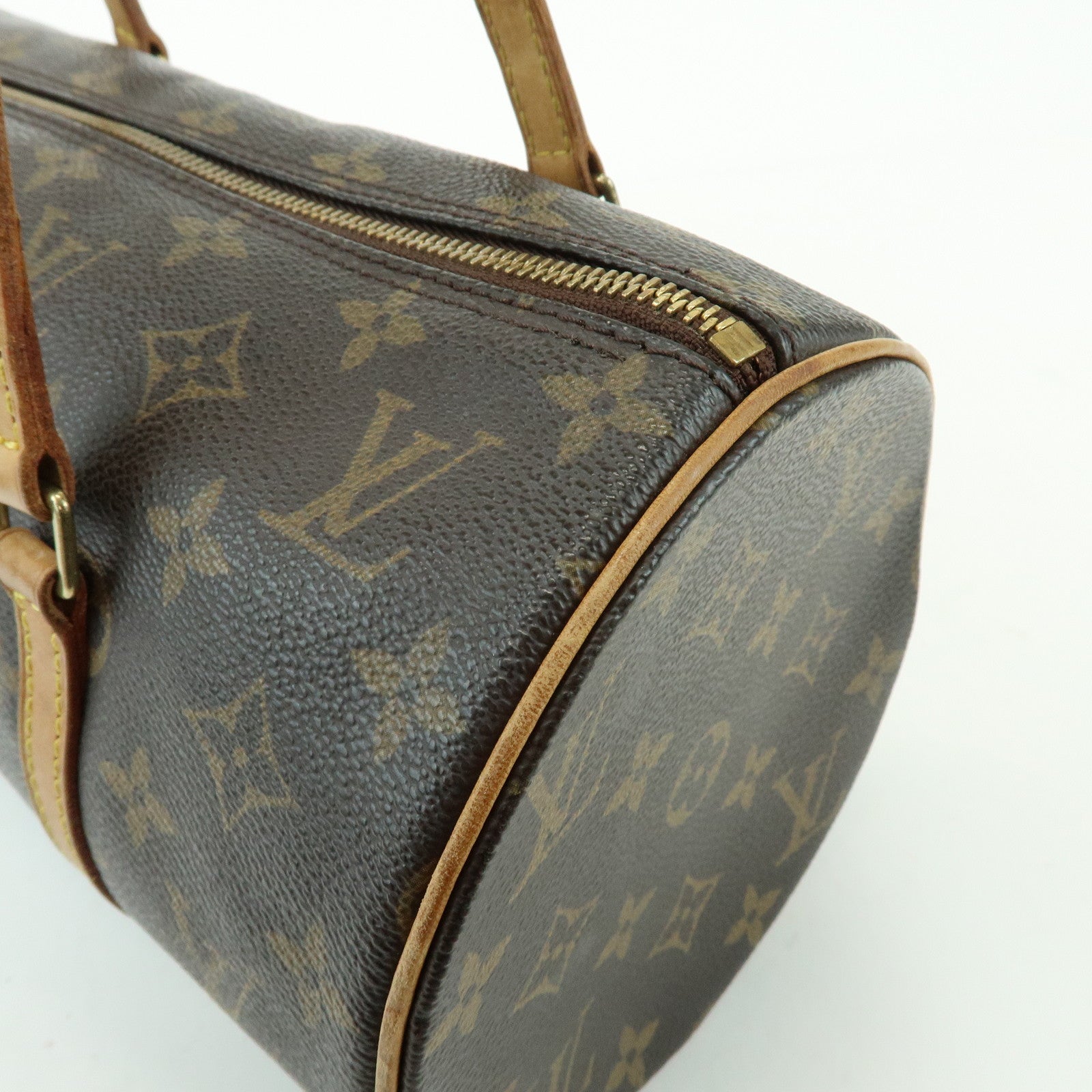 Louis Vuitton Monogram Papillon 30 Canvas Hand Bag Brown M51385