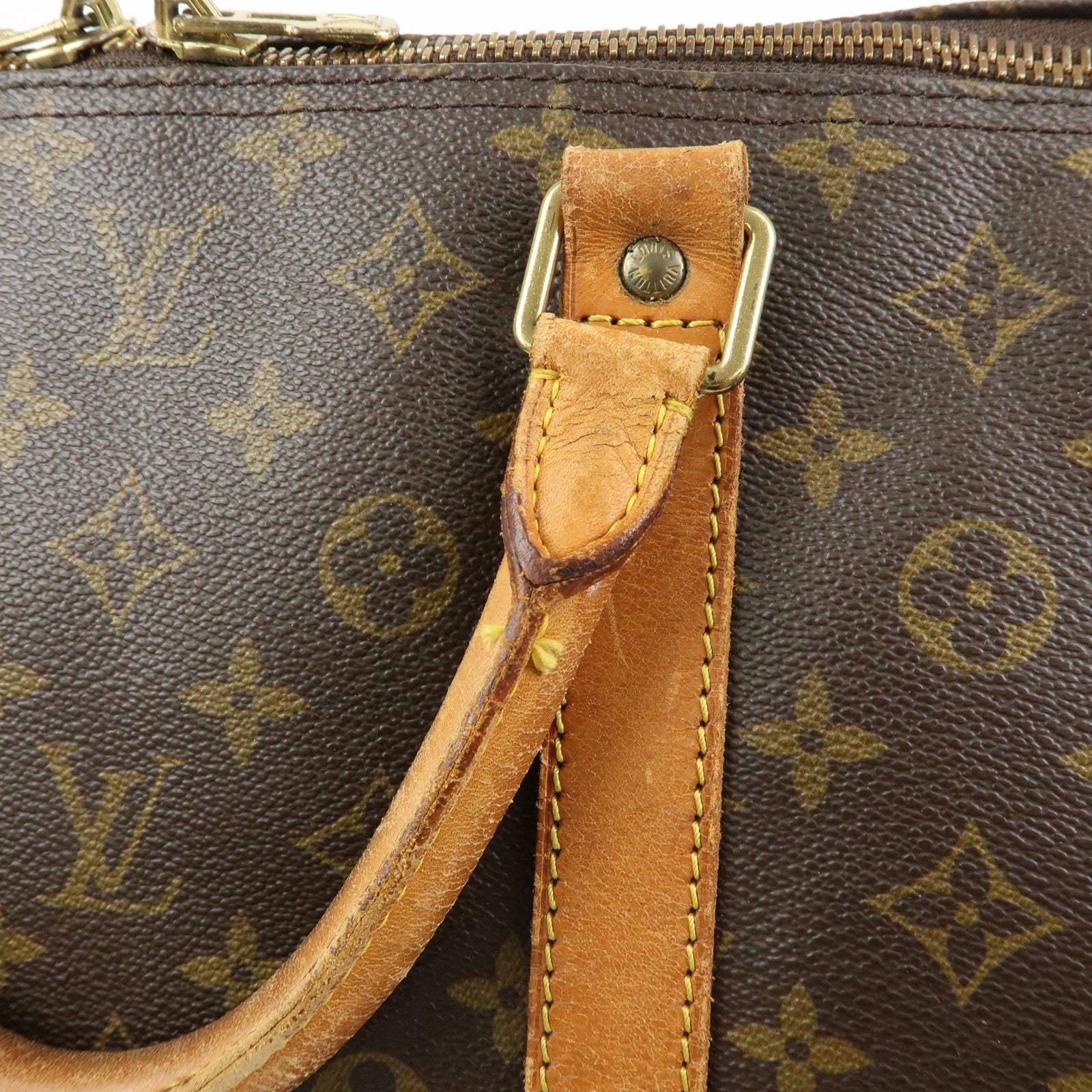 Louis Vuitton Monogram Keep All Bandouliere 60 Boston Bag M41412