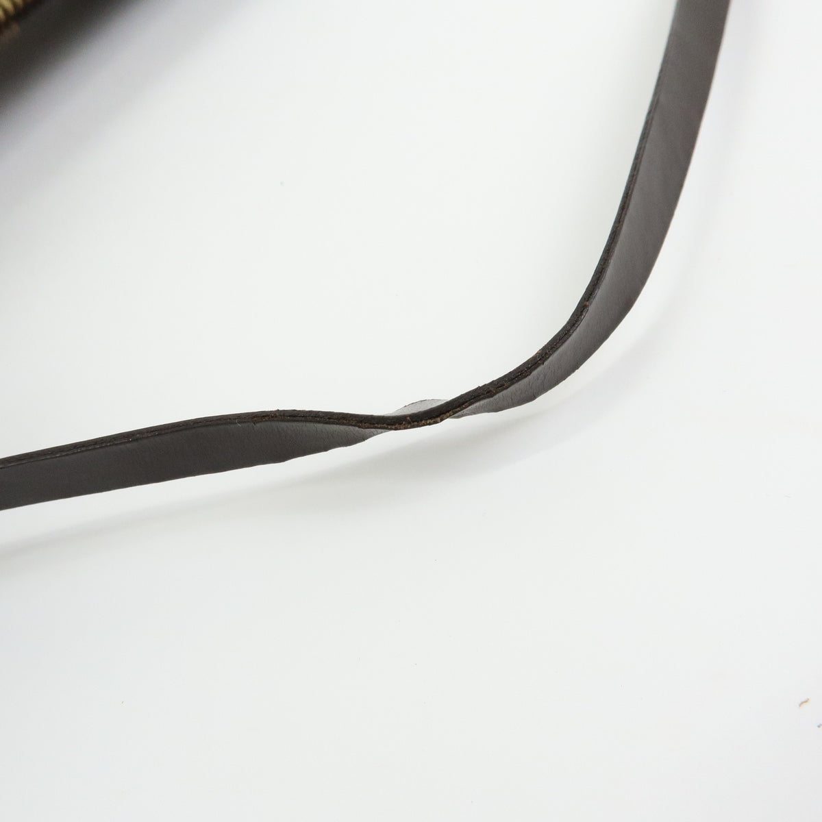 Louis Vuitton Damier Canvas Leather Mini Pouch for Papillon Bag Brown