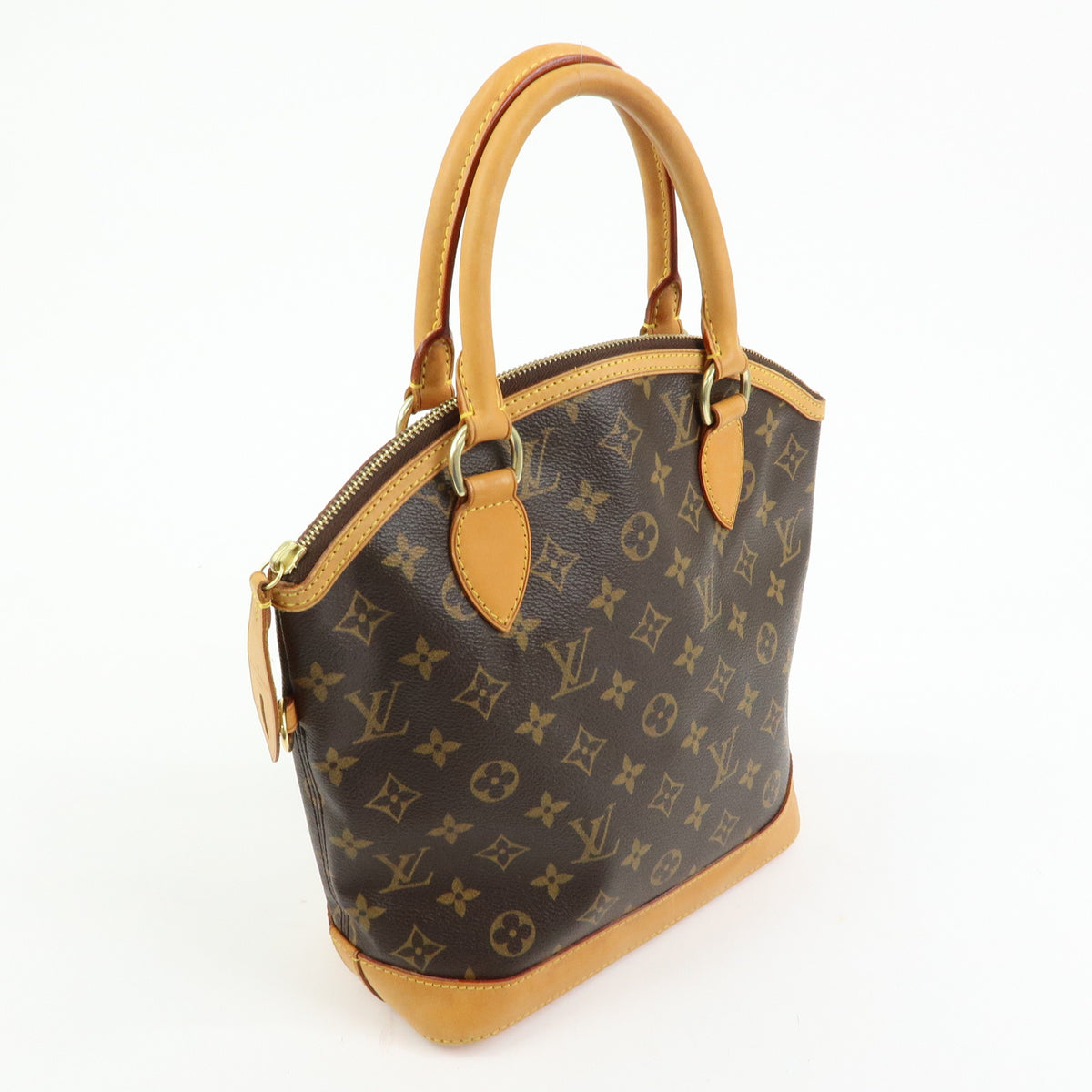 Louis Vuitton Monogram Lockit Hand Bag Tote Bag Brown M40102