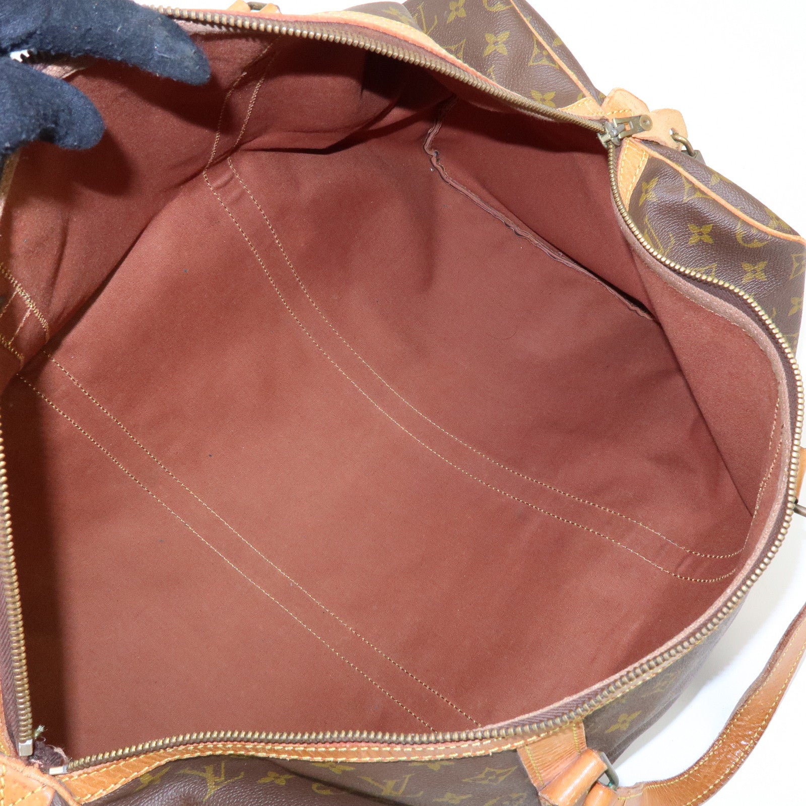 Louis Vuitton Monogram Sac Souple 55 Boston Bag Brown M41622