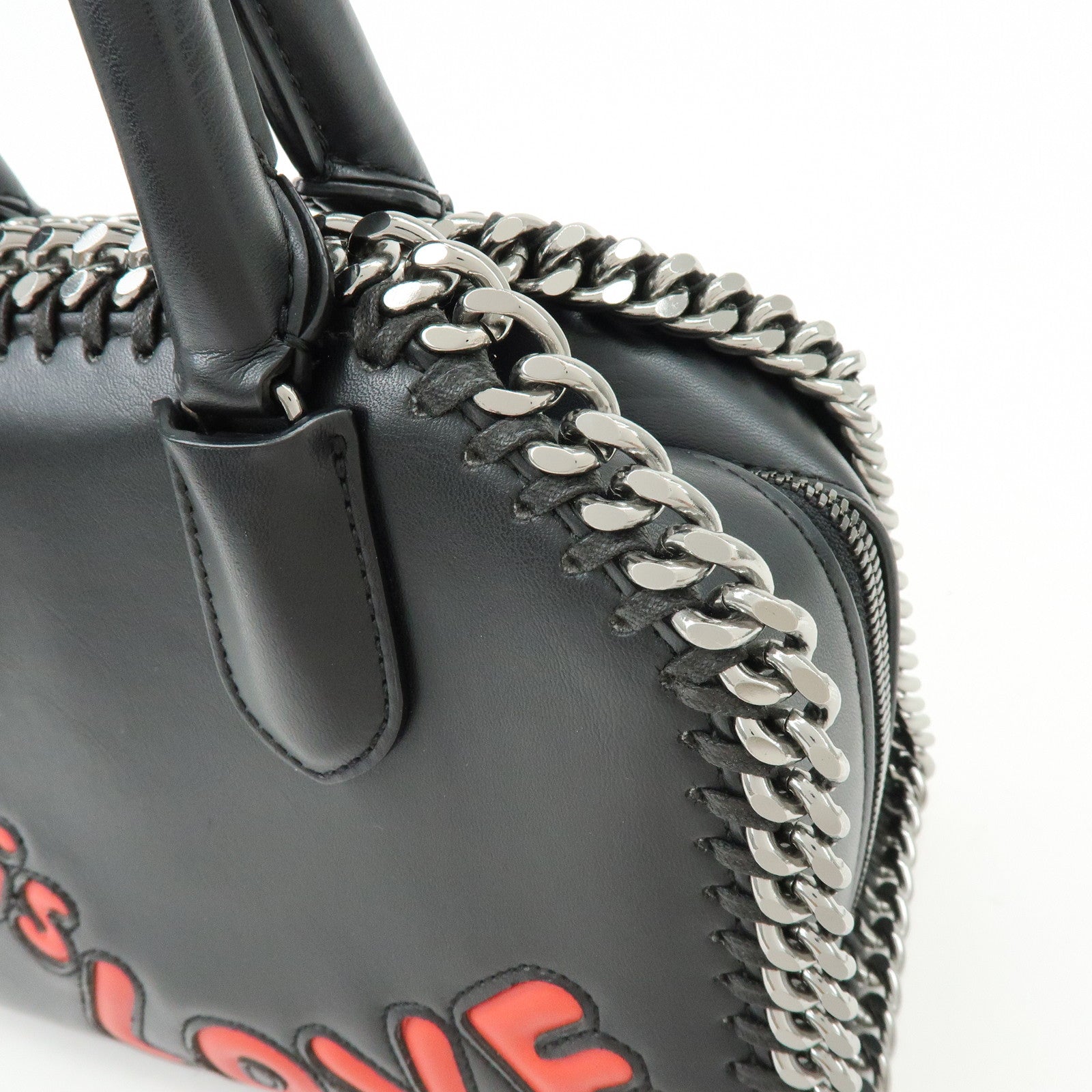 STELLA MCCARTNEY Falabella ALL IS LOVE Leather 2Way Hand Shoulder Bag