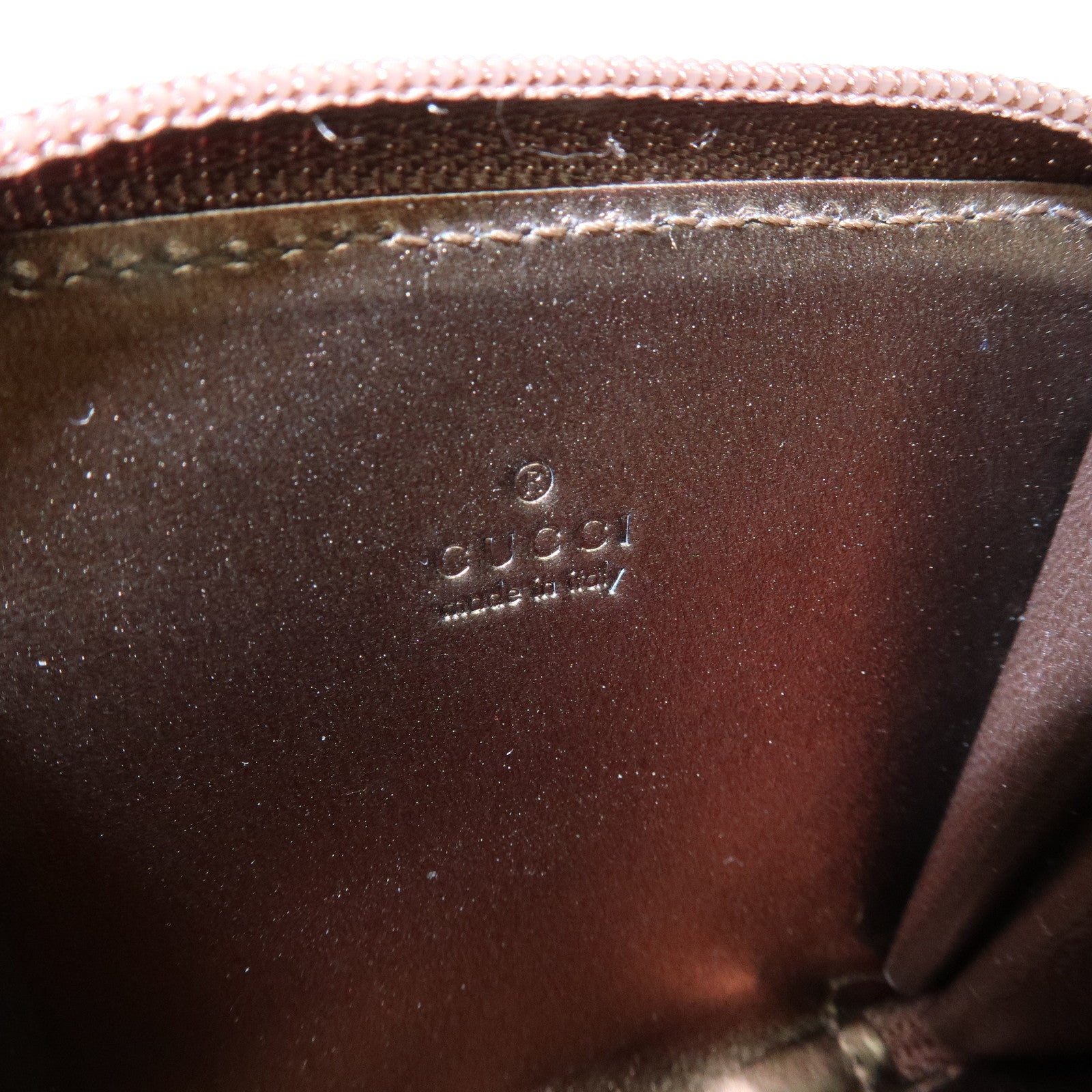 GUCCI GG Canvas Compact Coin Case Coin Purse Brown Khaki 030・0416