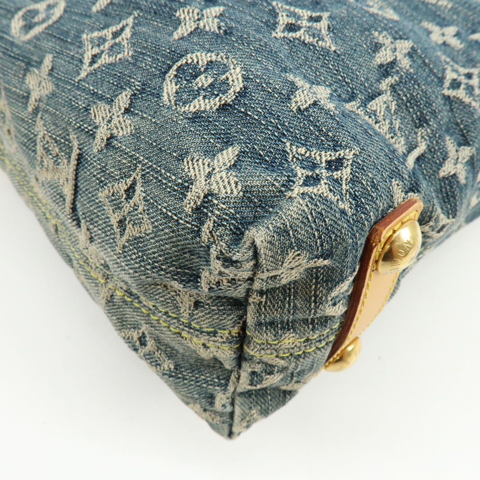 Louis Vuitton Monogram Denim Baggy GM Shoulder Bag Blue M95048