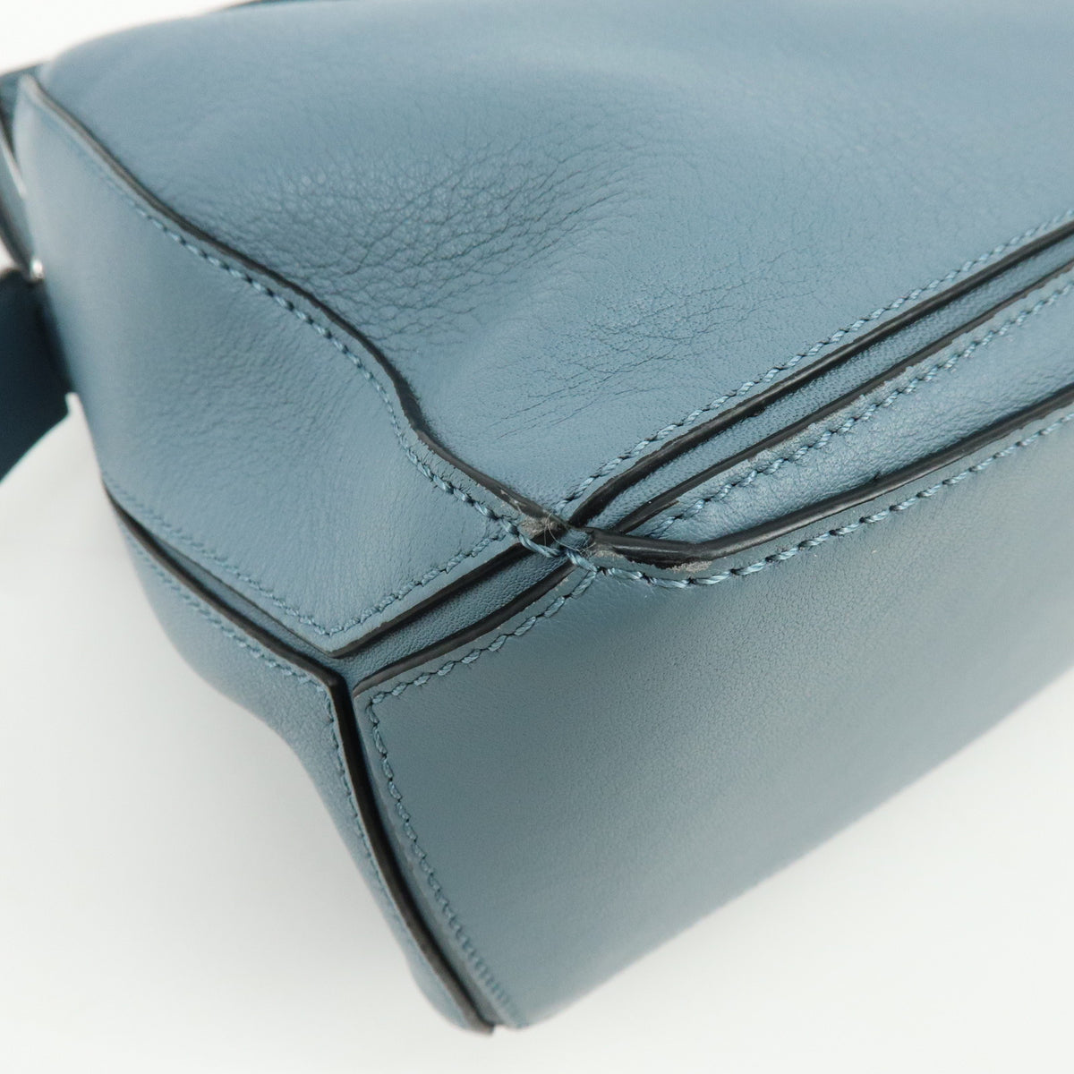 LOEWE Anagram Puzzle Bag Leather 2Way Bag Hand Shoulder Bag Light Blue