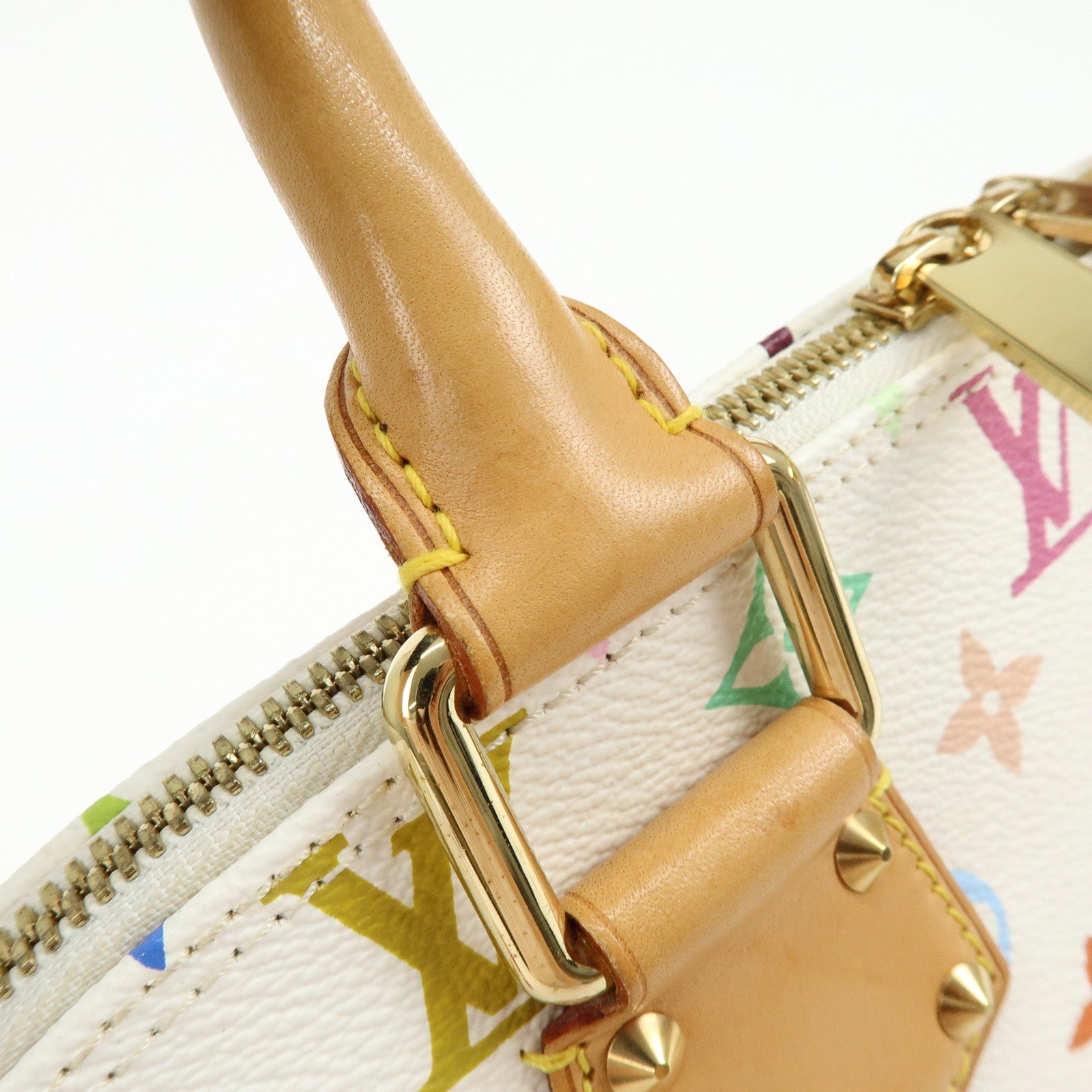 Louis Vuitton Monogram Multicolor Alma PM Hand Bag Blanc M92647