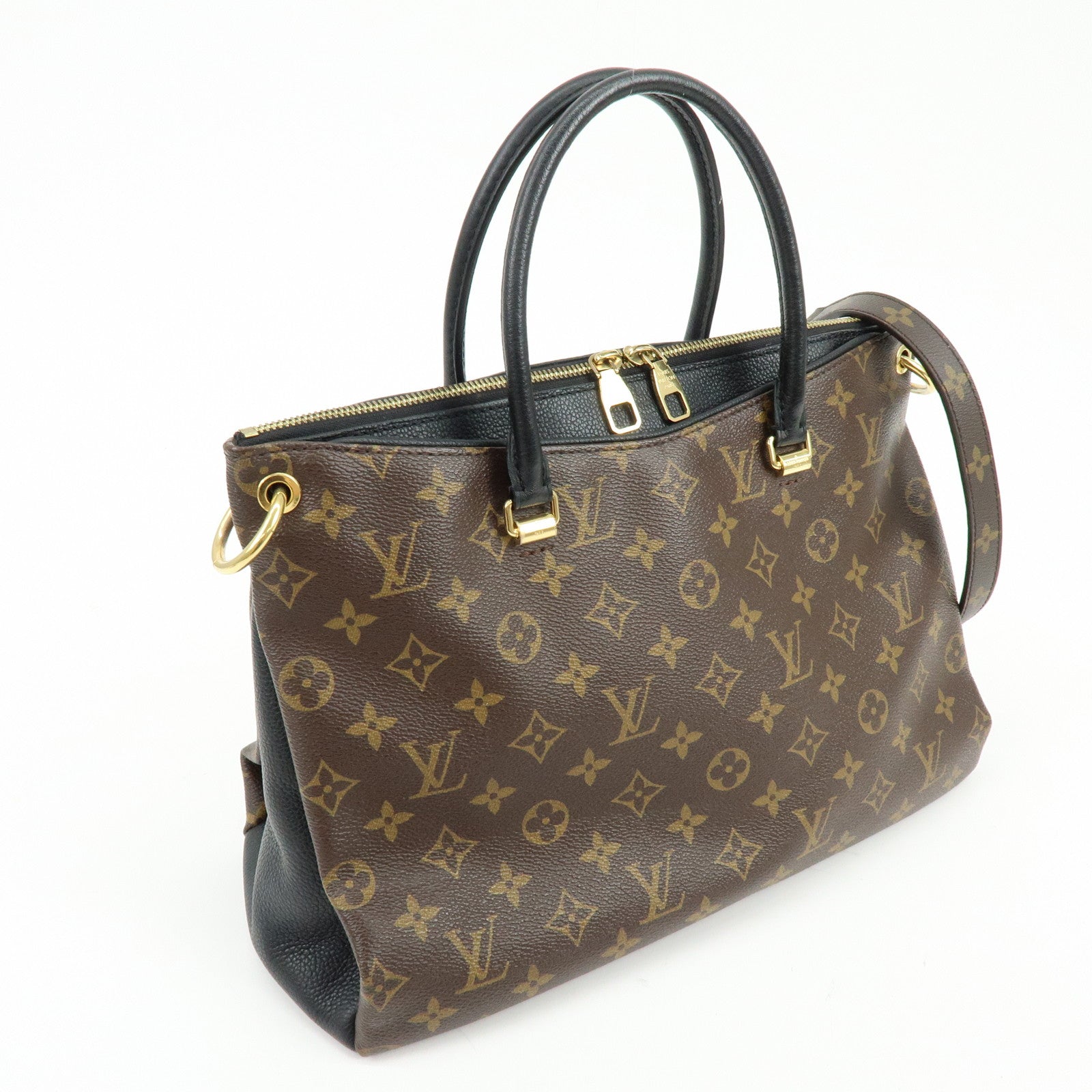 Louis Vuitton Monogram Pallas 2Way Bag Hand Bag Monogram Noir M41064